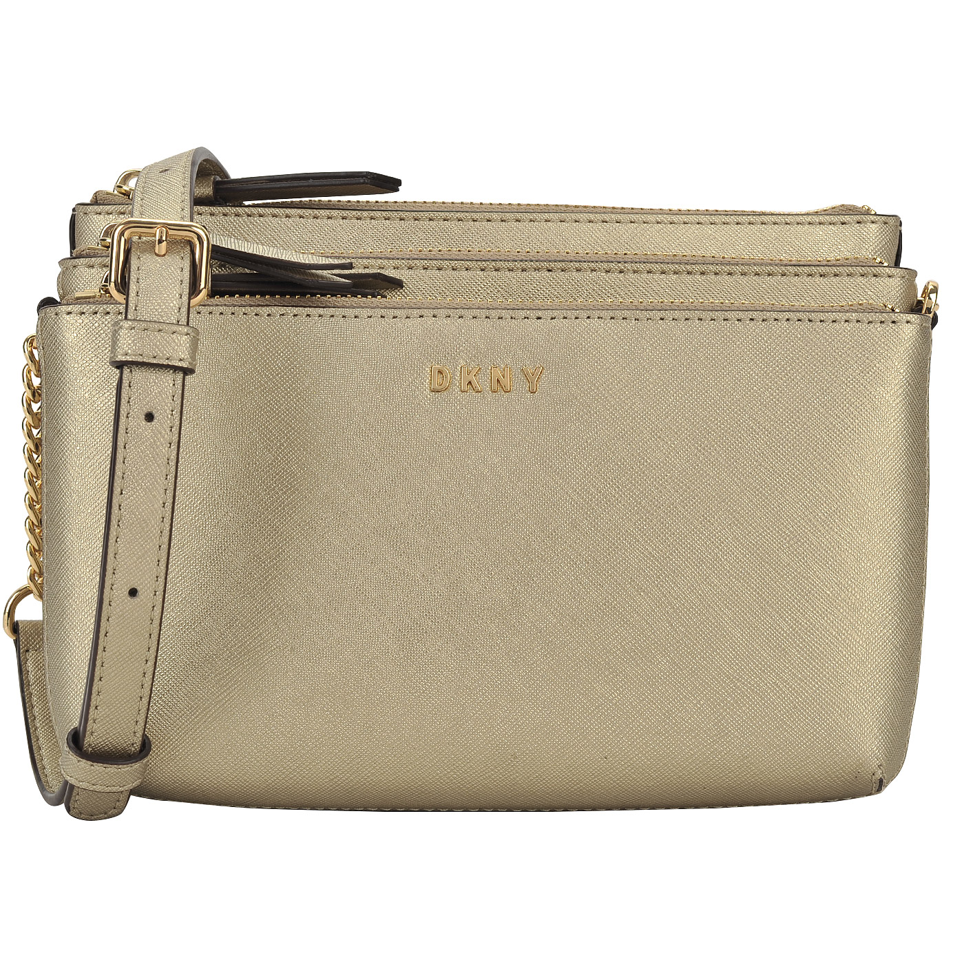 DKNY Женская сумка из золотого сафьяна