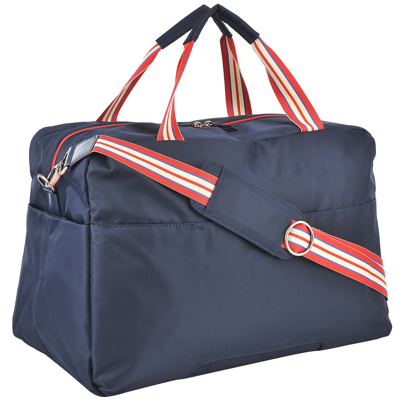 Текстильная дорожная сумка синего цвета Lipault Plume