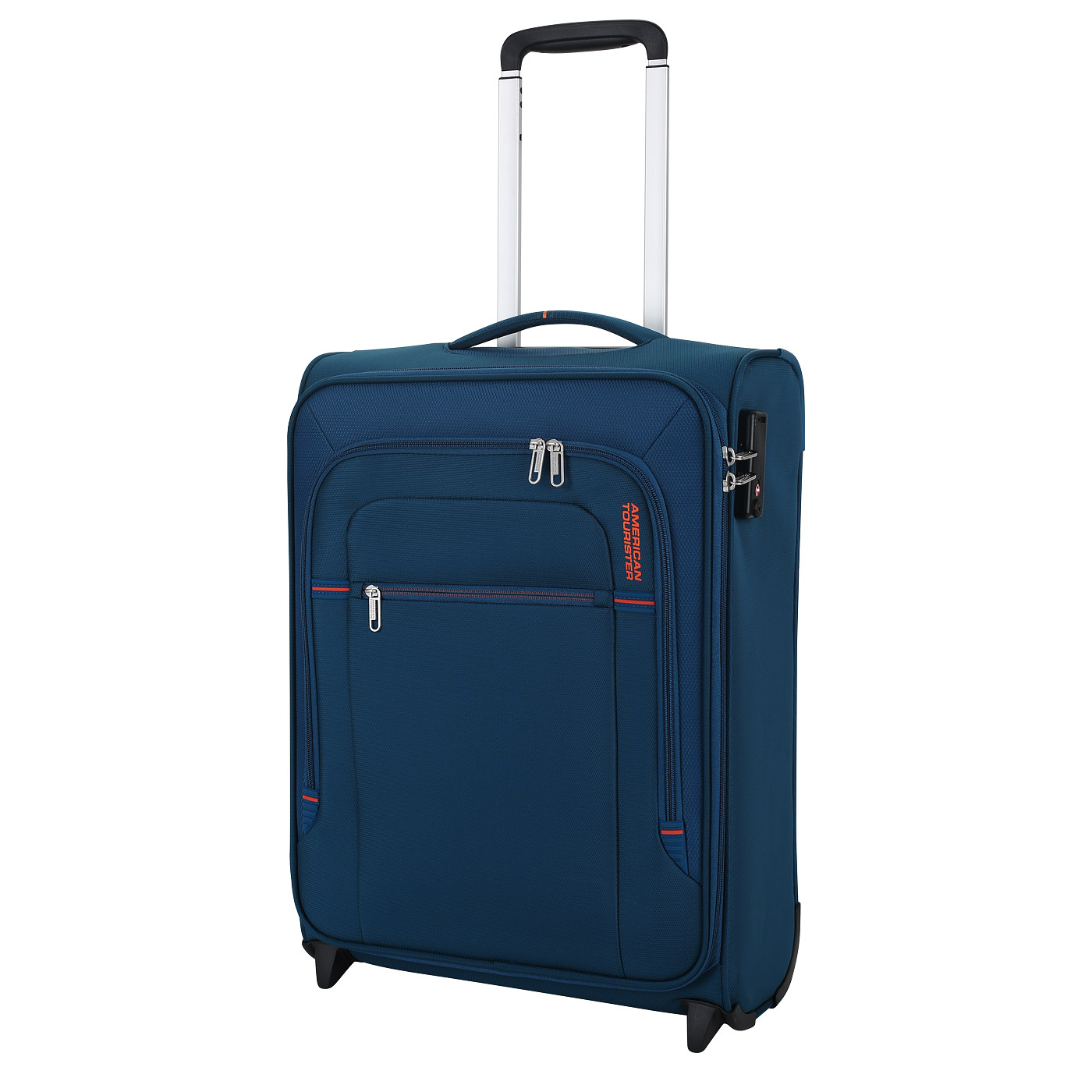 American Tourister Чемодан для ручной клади тканевый с кодовым замком