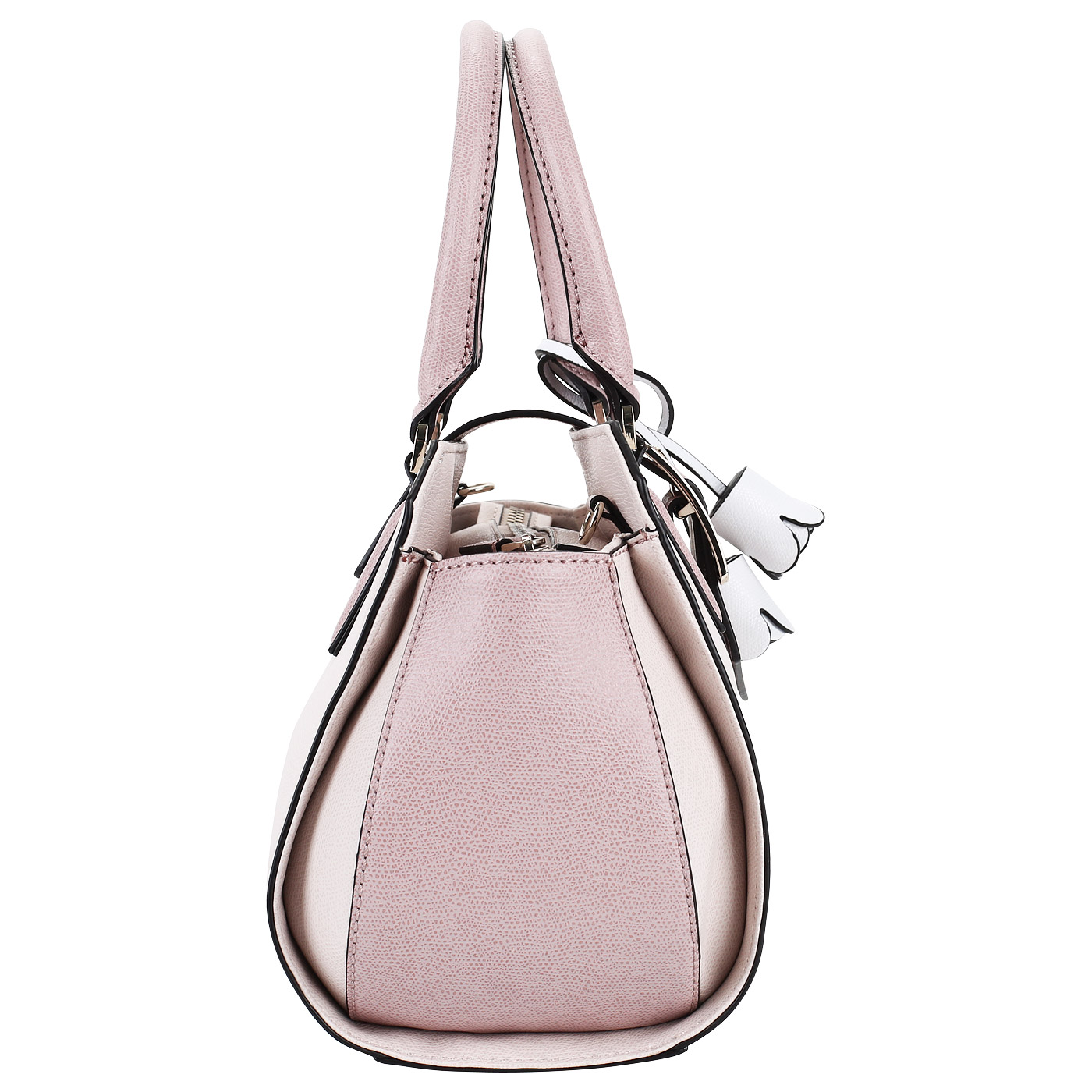 Розовая объемная женская сумка Guess Tori