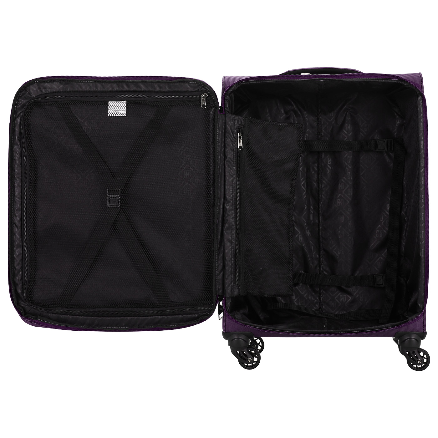 Чемодан средний M тканевый с кодовым замком Eberhart Symphony