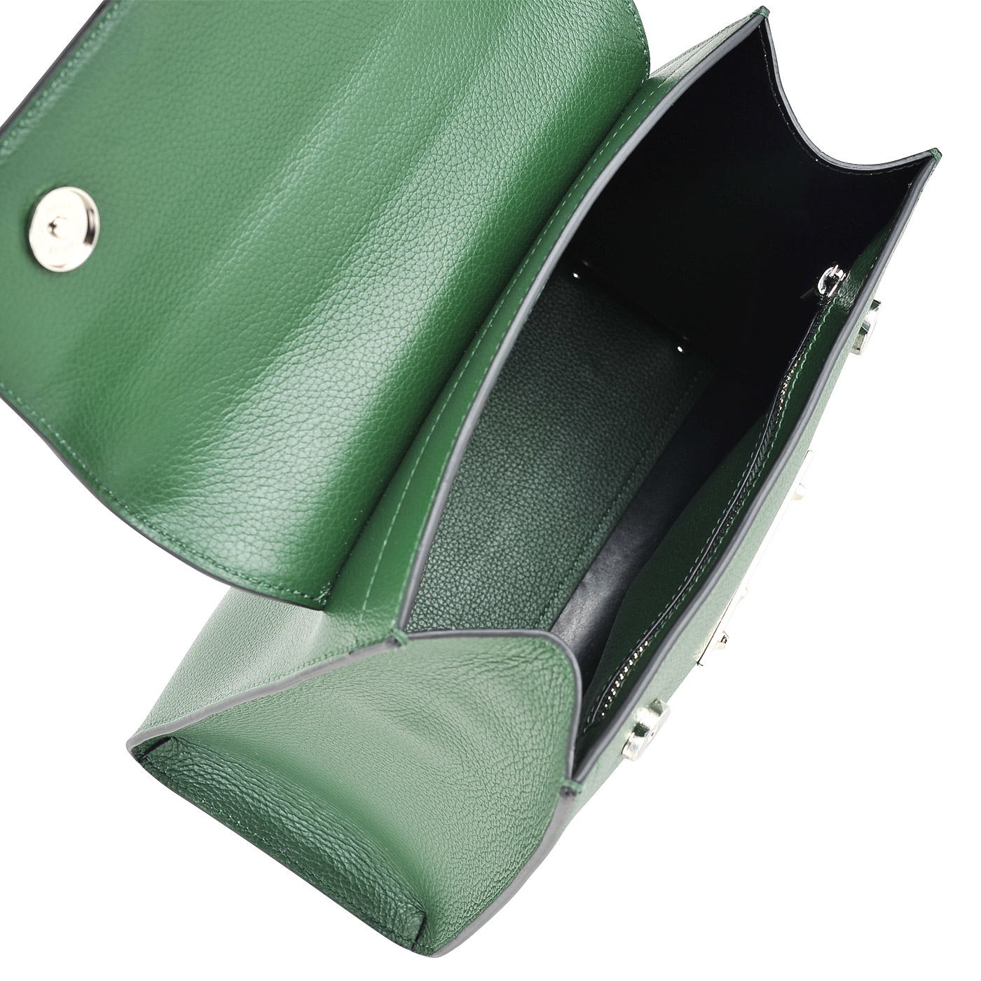 Женская зеленая сумка из натуральной кожи Coccinelle B14