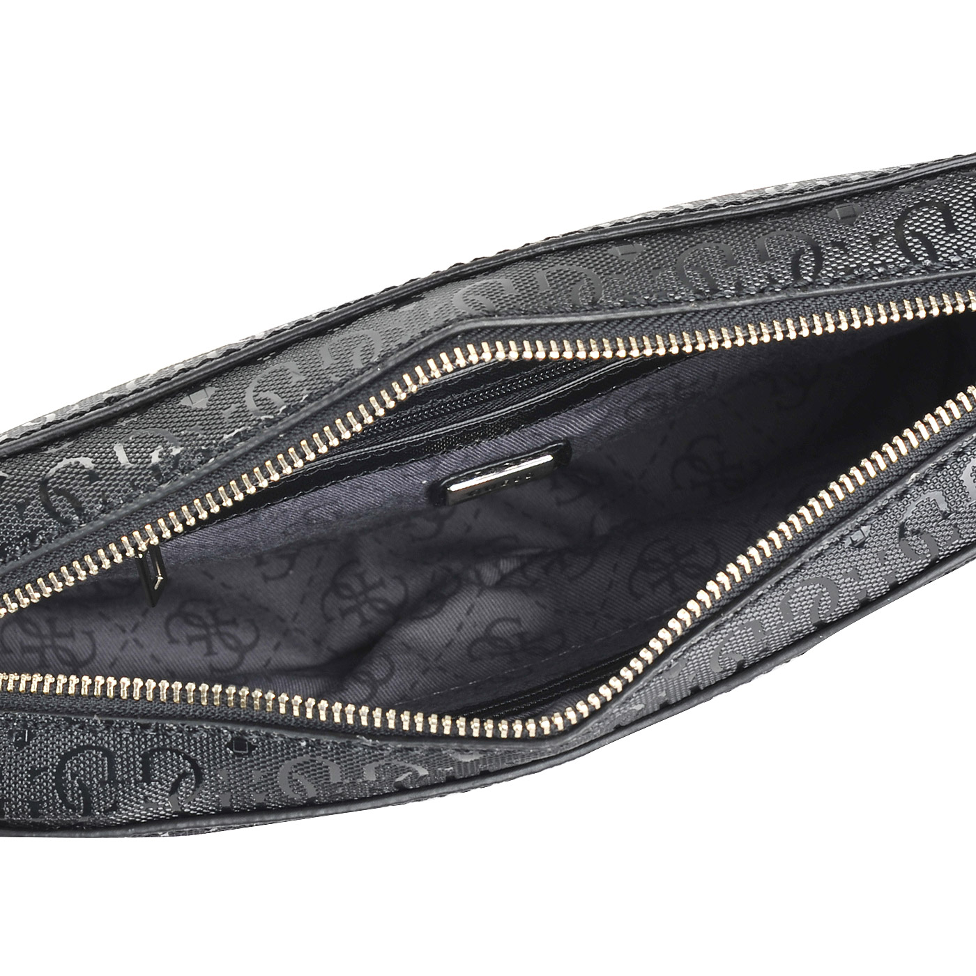 Женская черная сумка через плечо Guess Devyn