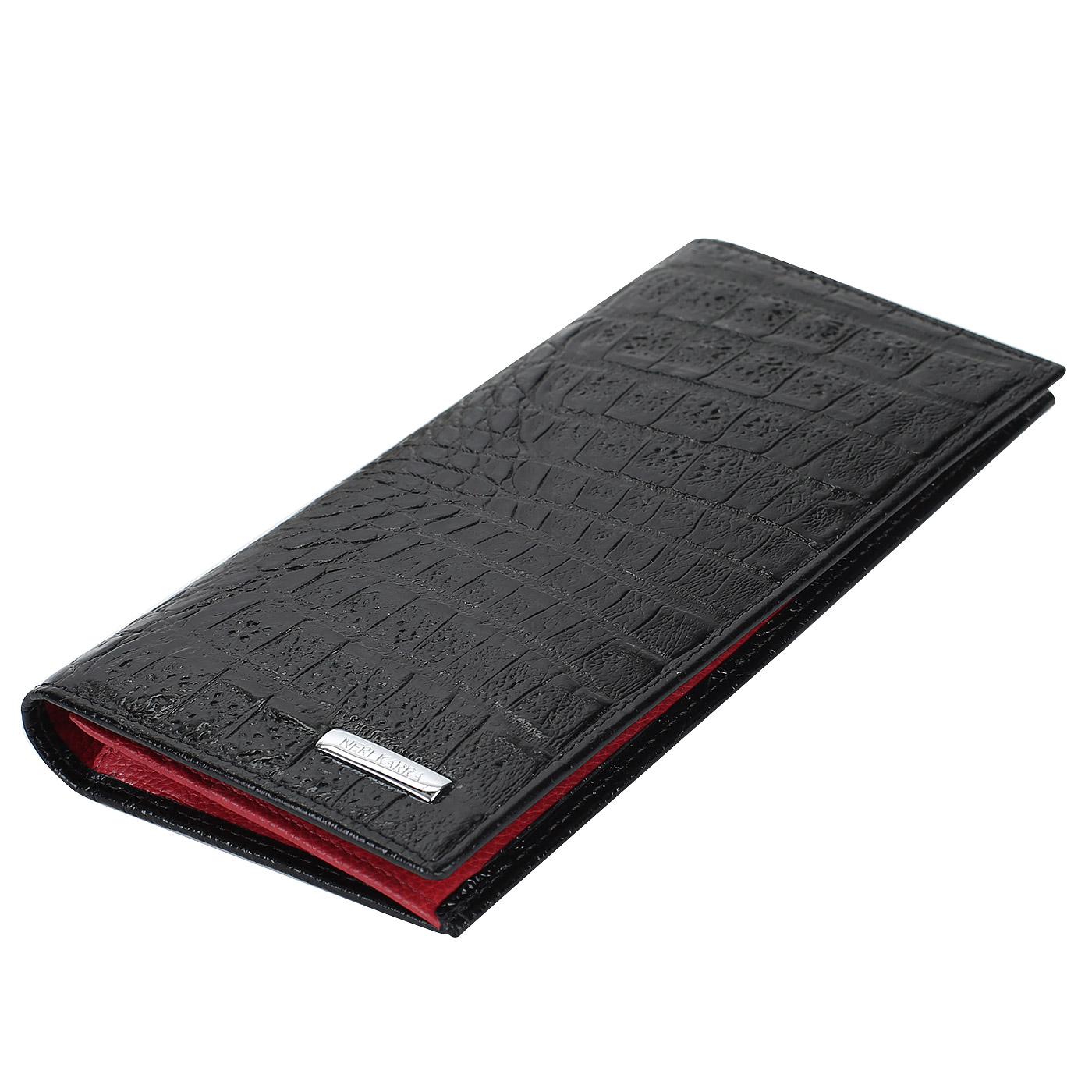 Портмоне с отделкой под крокодила Neri Karra 