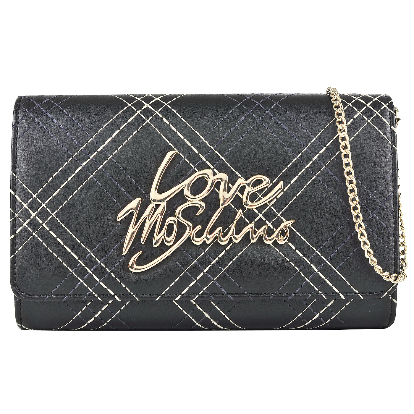 Женская сумка через плечо Love Moschino Stitching