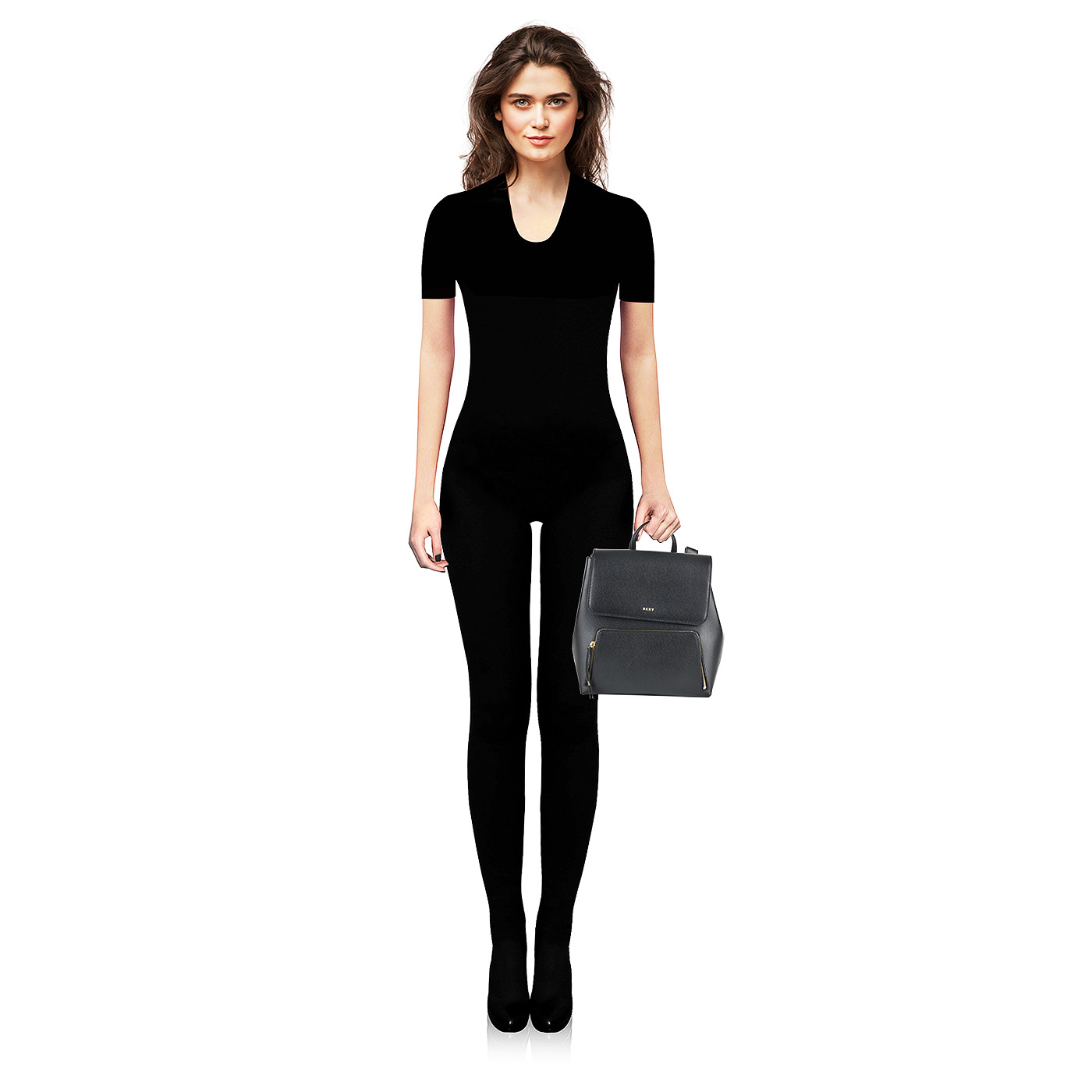 Женский кожаный рюкзак DKNY Cross Saffiano