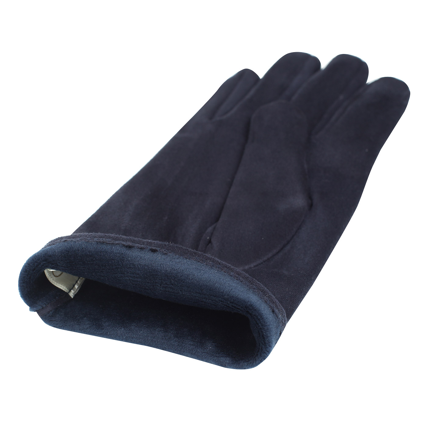 Женские синие перчатки со стразами Pia Rossini 