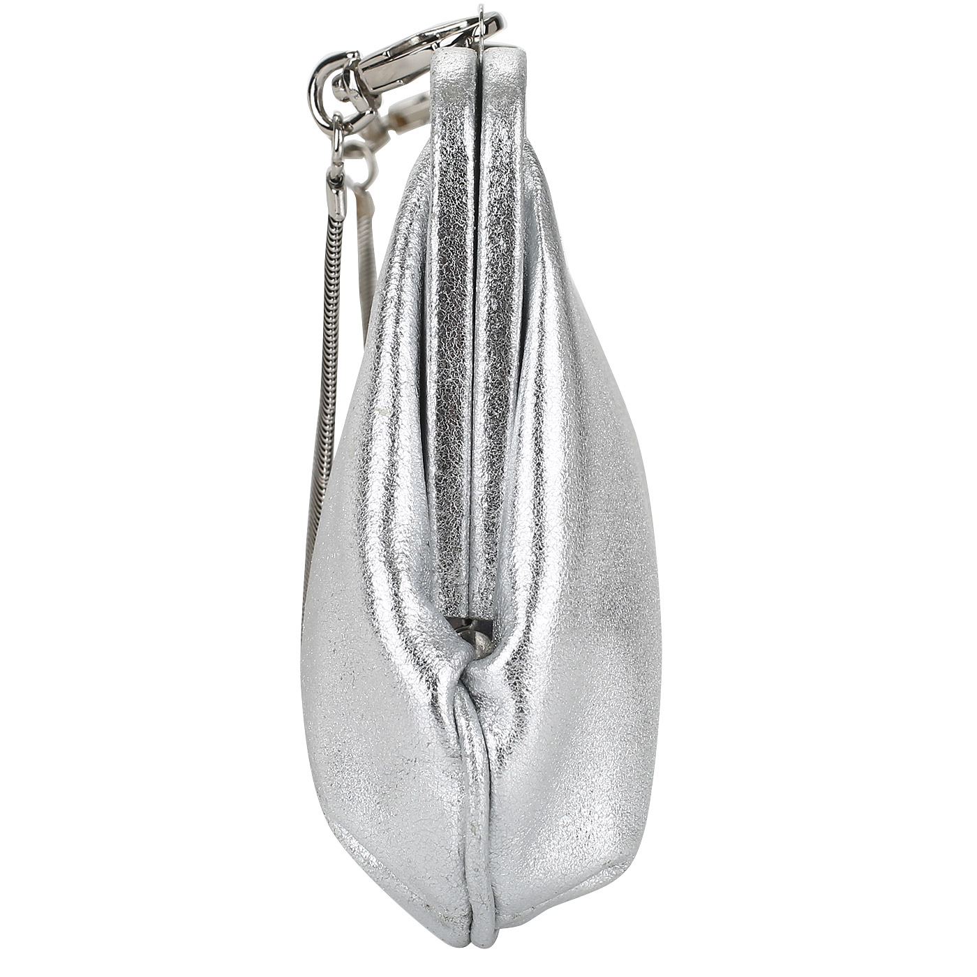 Клатч из серебристой кожи Picard 