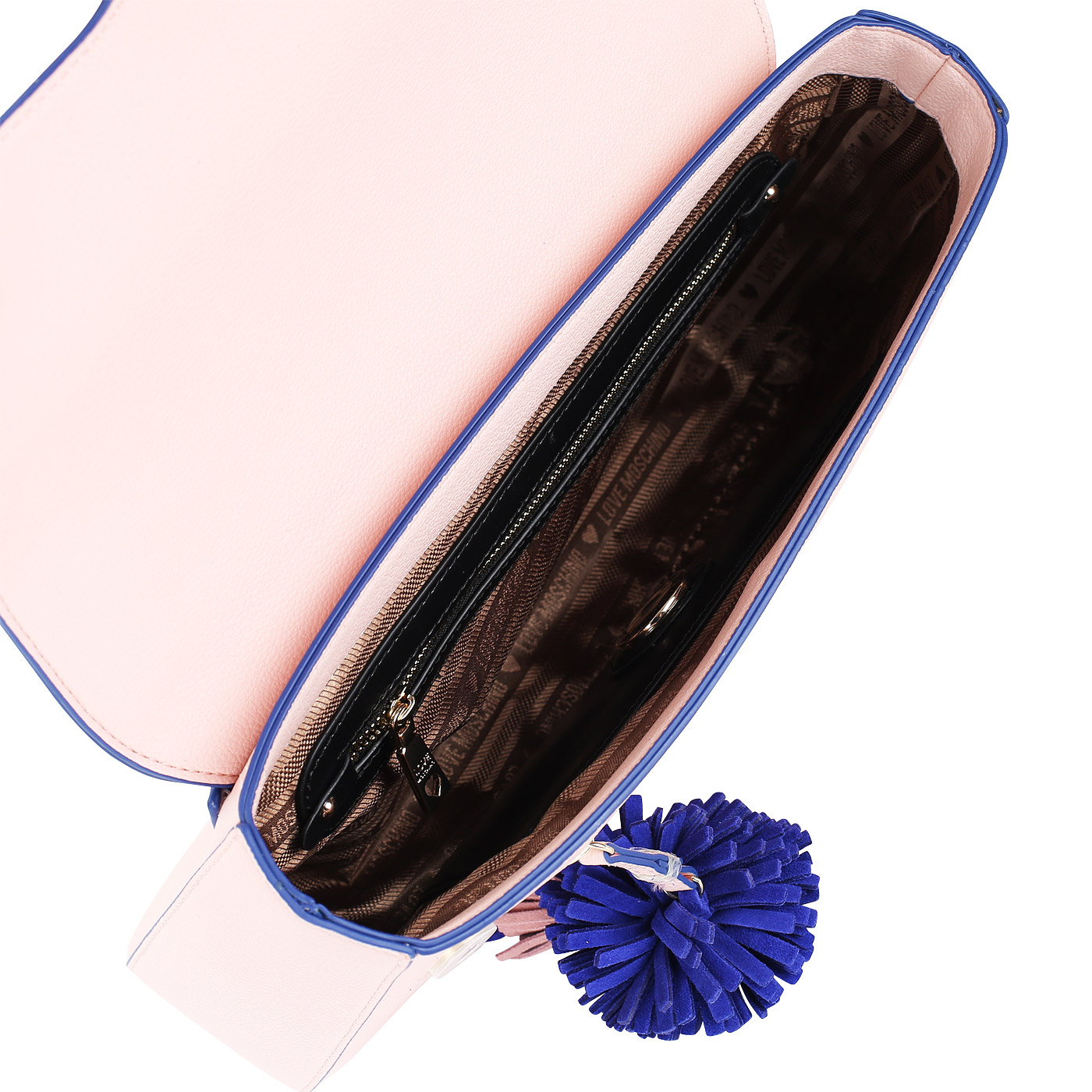 Женская сумочка розового цвета Love Moschino Pom Pom