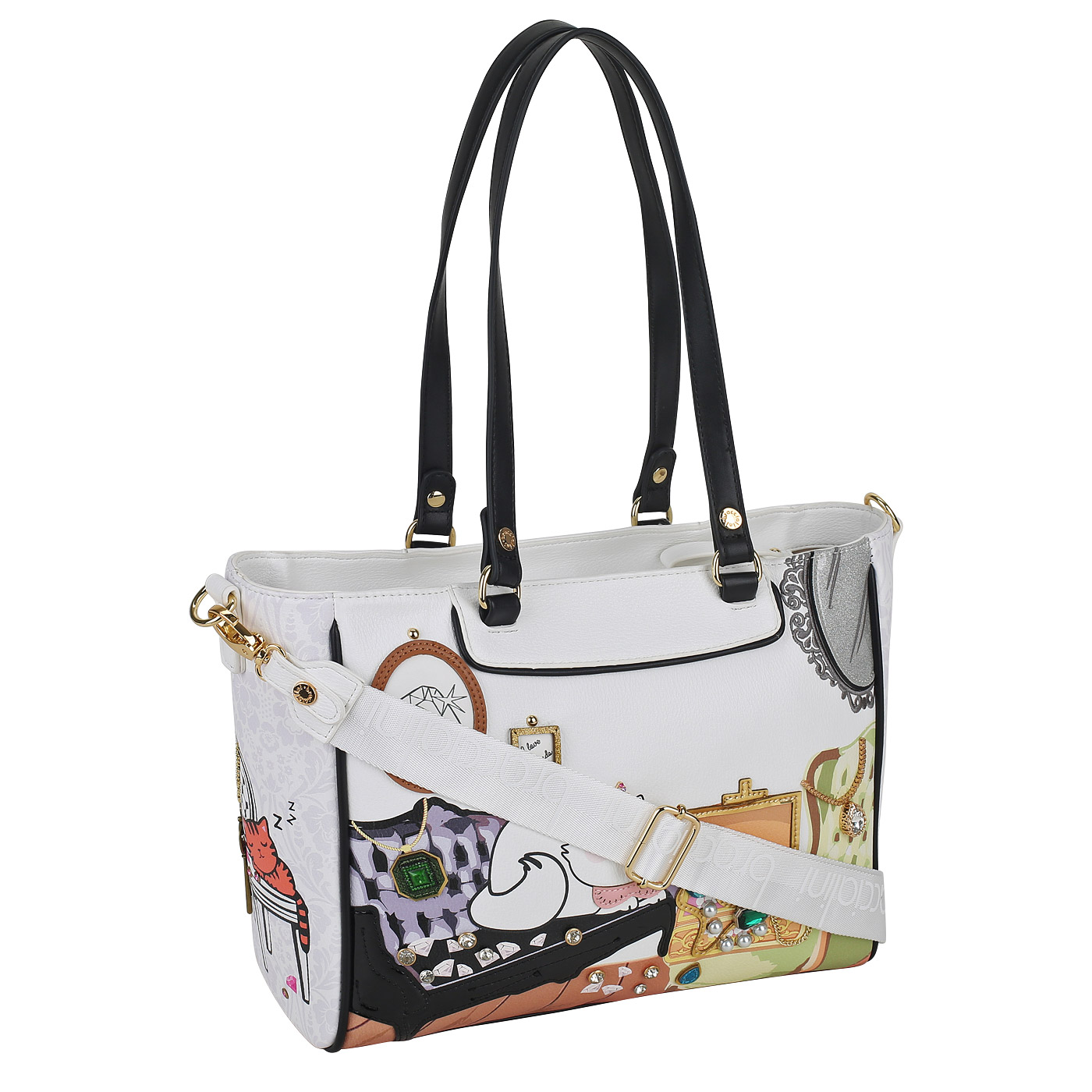 Сумка с длинными ручками Braccialini All Round