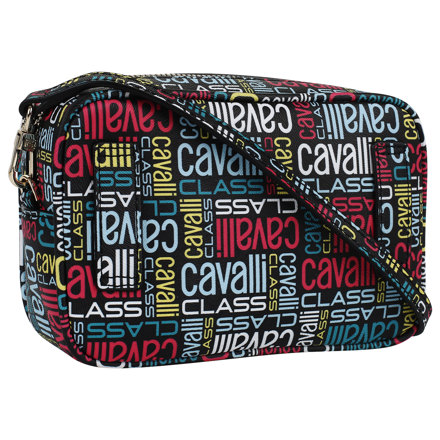 Тисненая сумочка с двумя ремнями Cavalli Class Belt bag