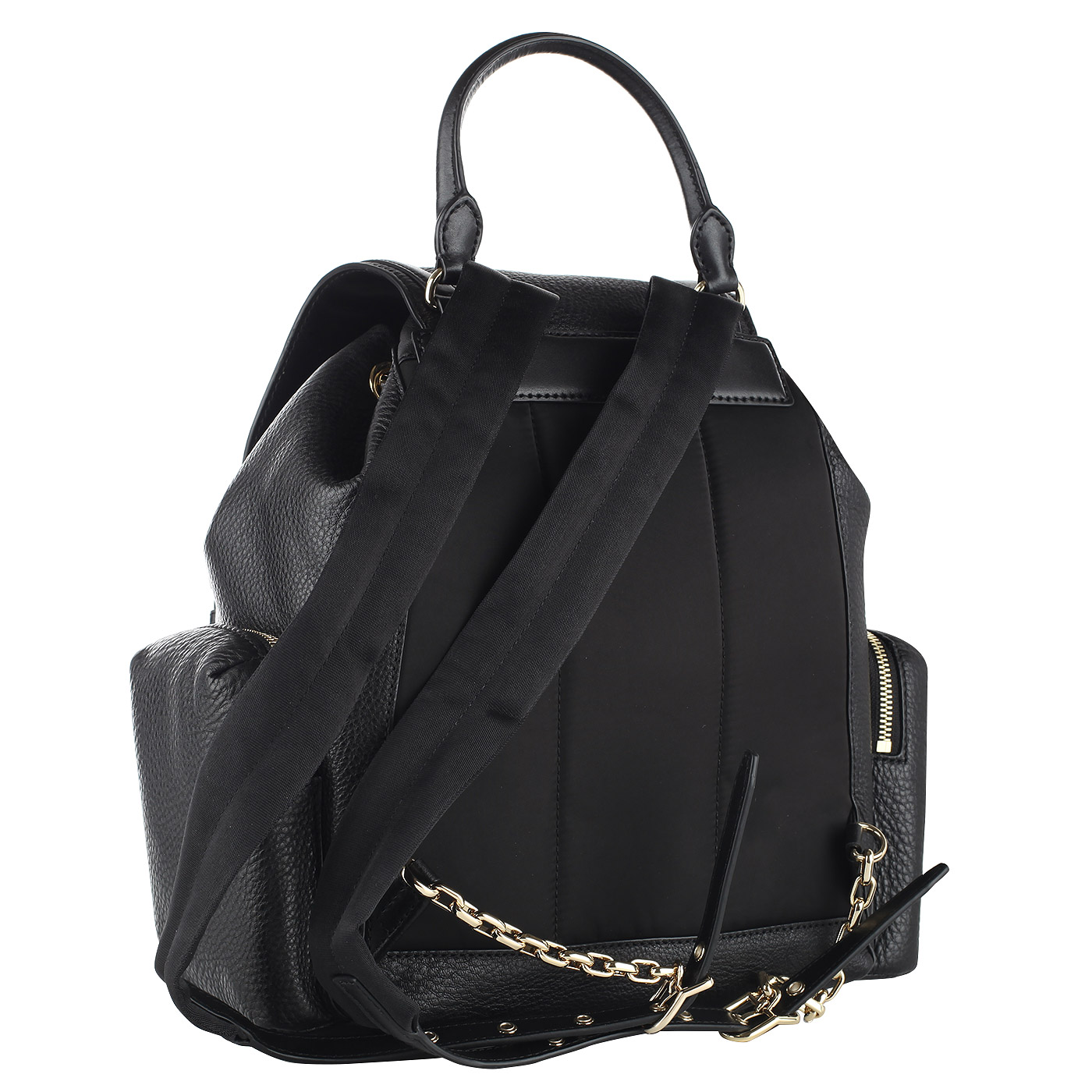 Черный кожаный рюкзак Michael Kors Mott