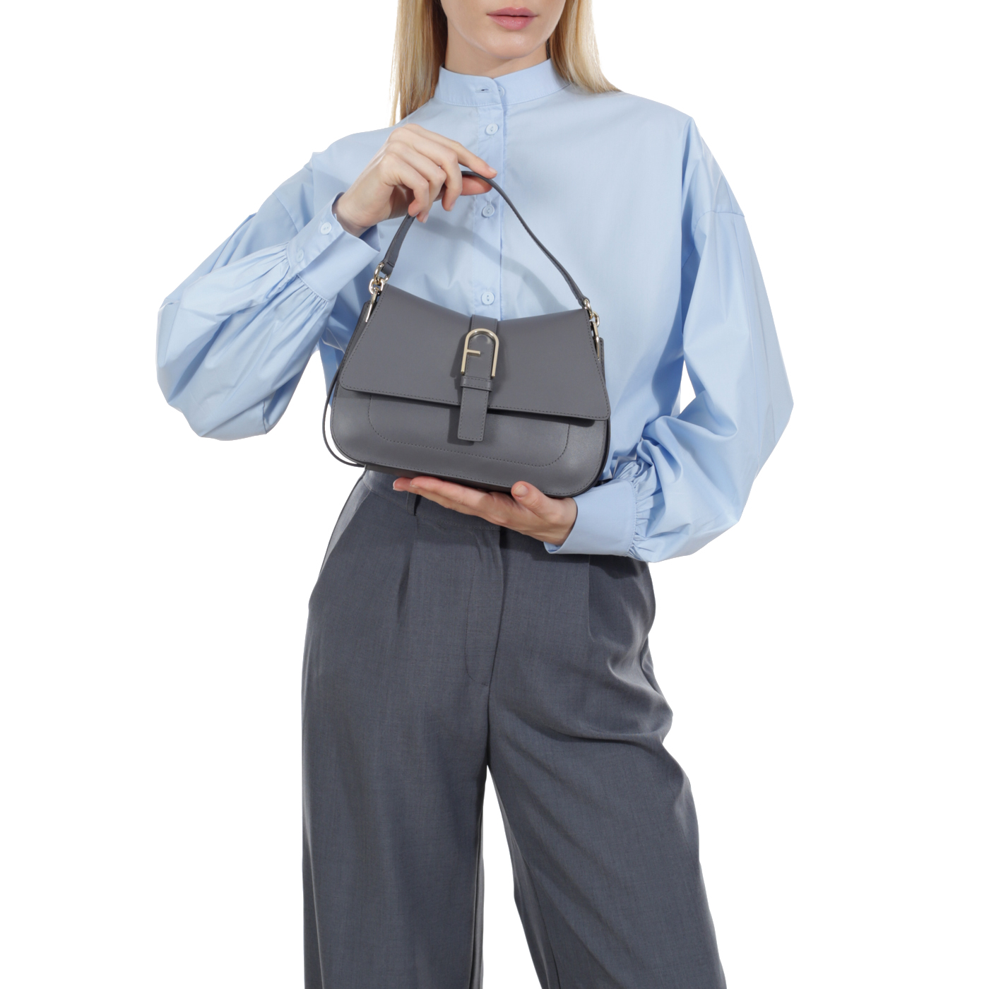 Кожаная сумка Furla Flow