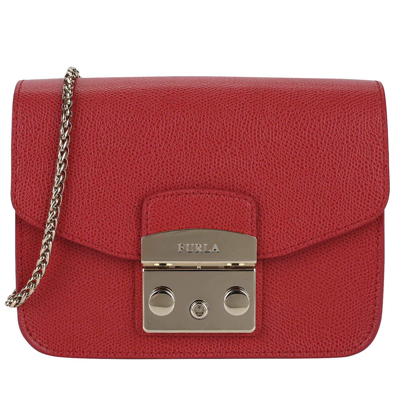 Furla Красная сумочка со съемной цепочкой