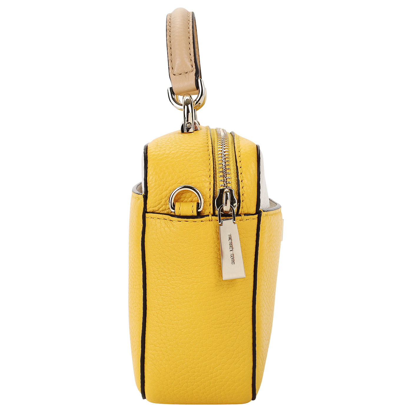 Желтая кожаная сумочка Michael Kors Crossbodies