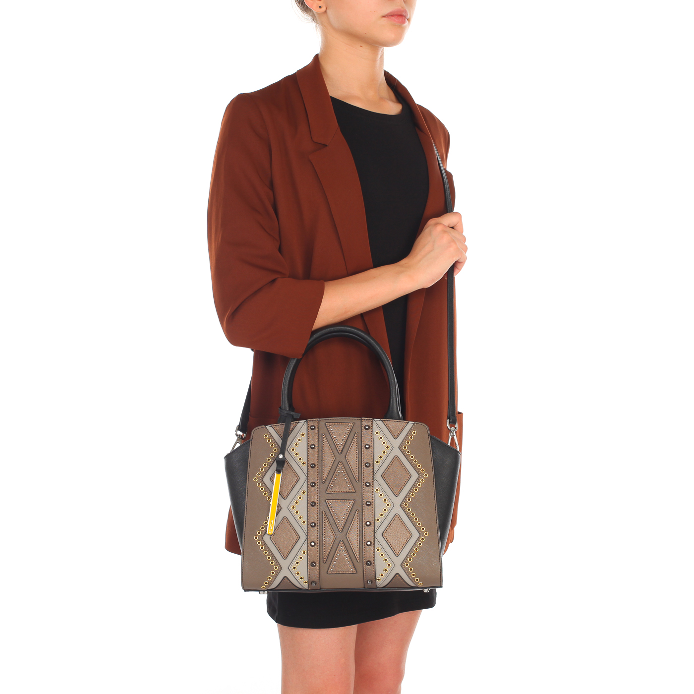 Женская сумка из сафьяновой кожи с плечевым ремешком Cromia Perla