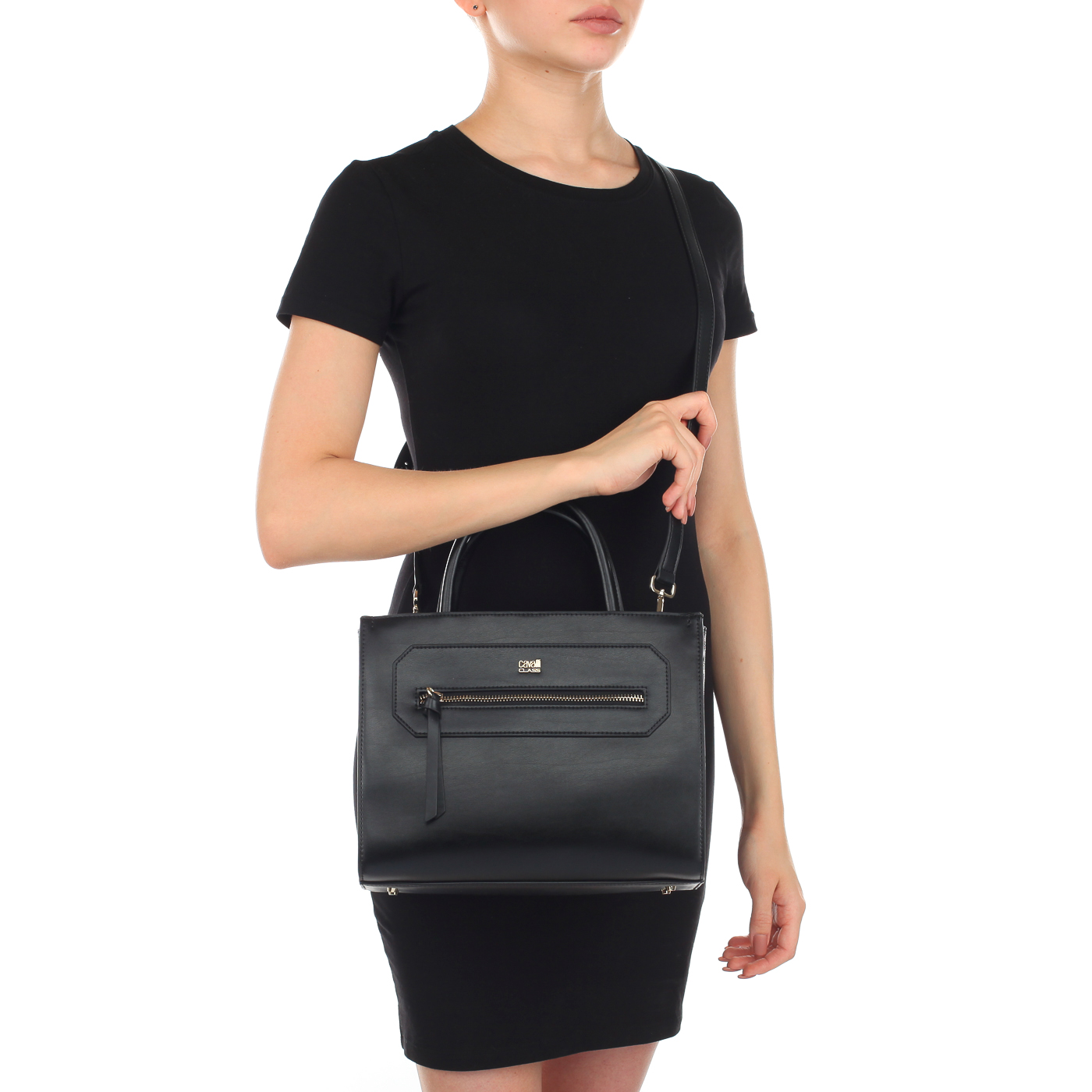 Женская сумка с леопардовыми вставками Cavalli Class Leopride