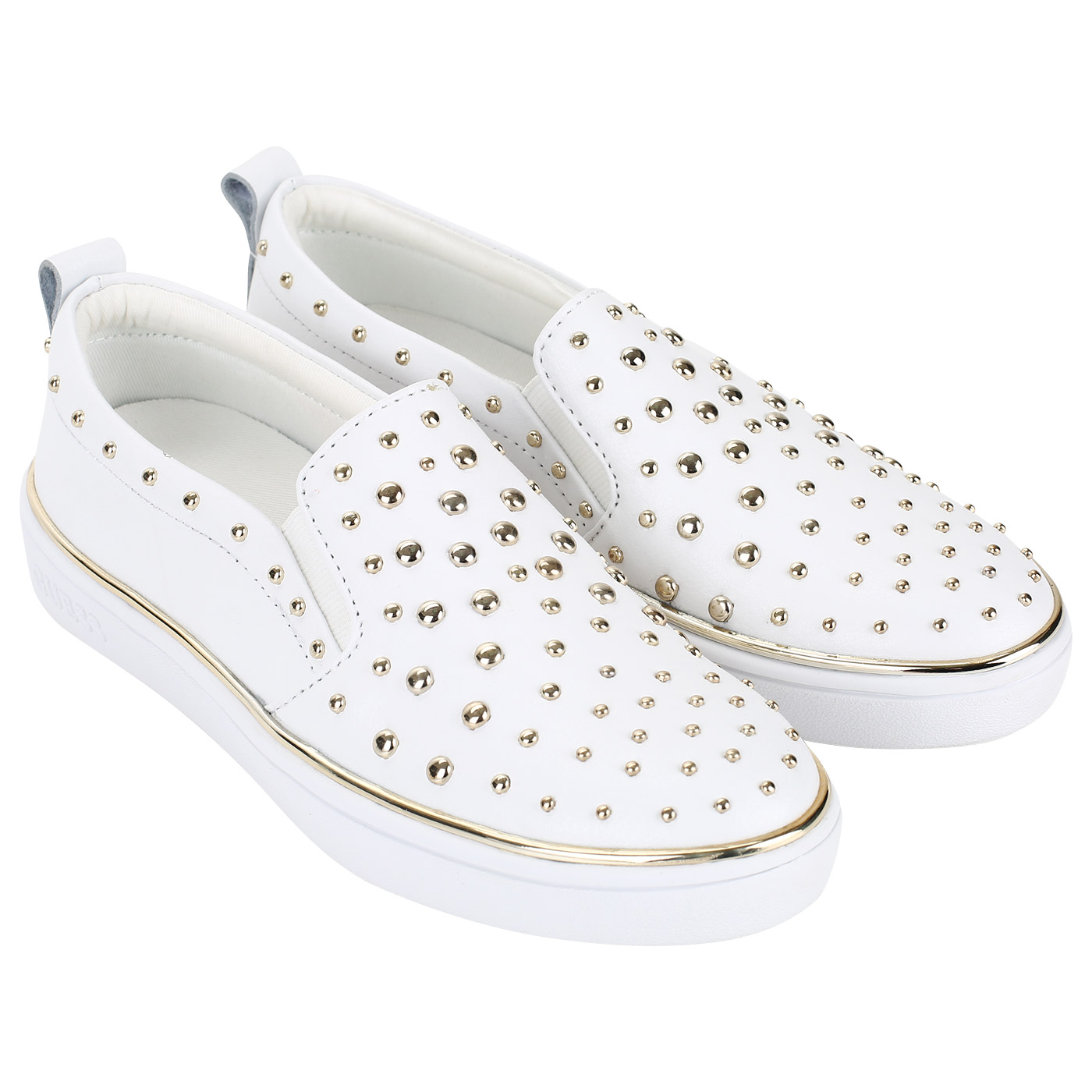 Белые женские слипоны Guess Glorienne