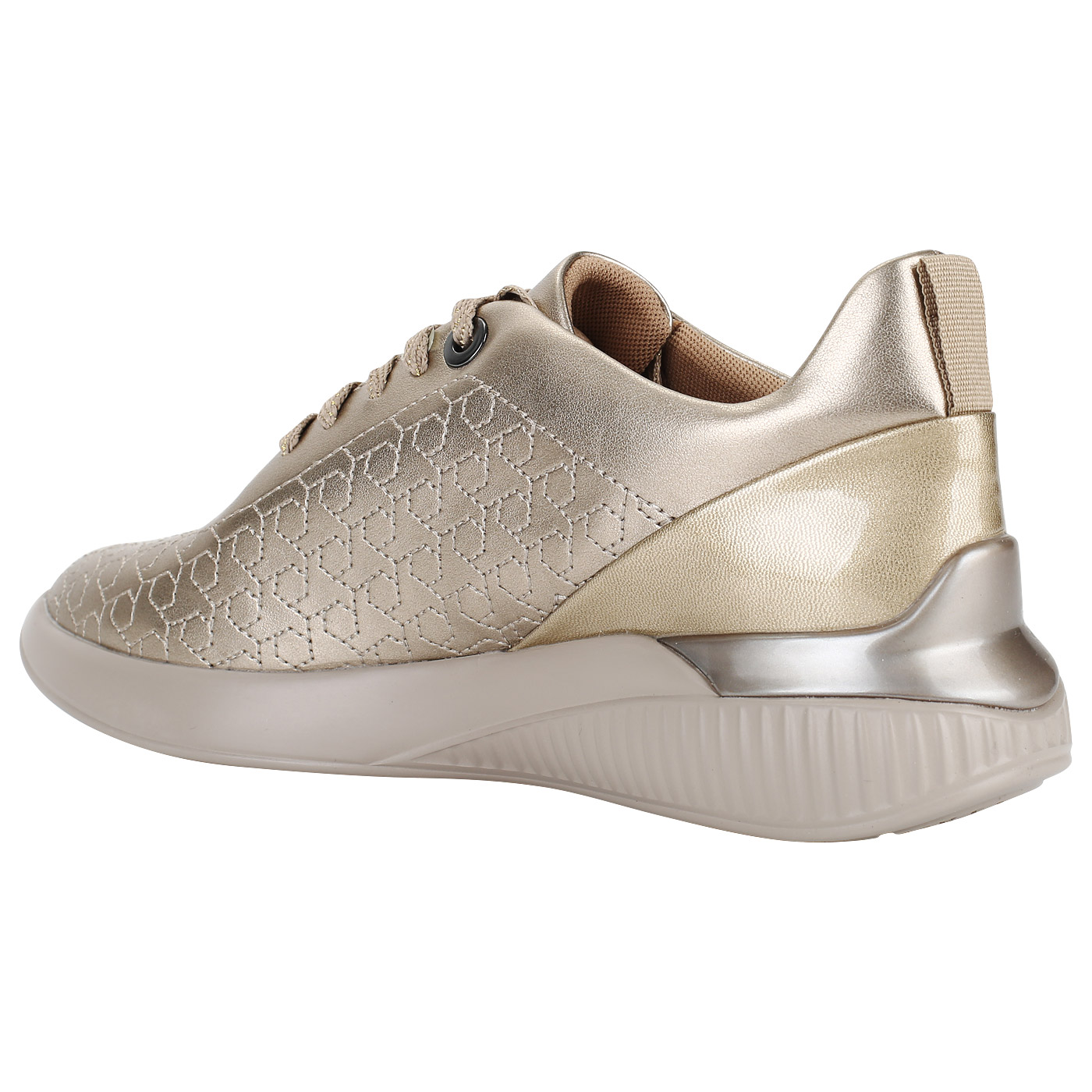 Золотистые кроссовки Geox Theragon