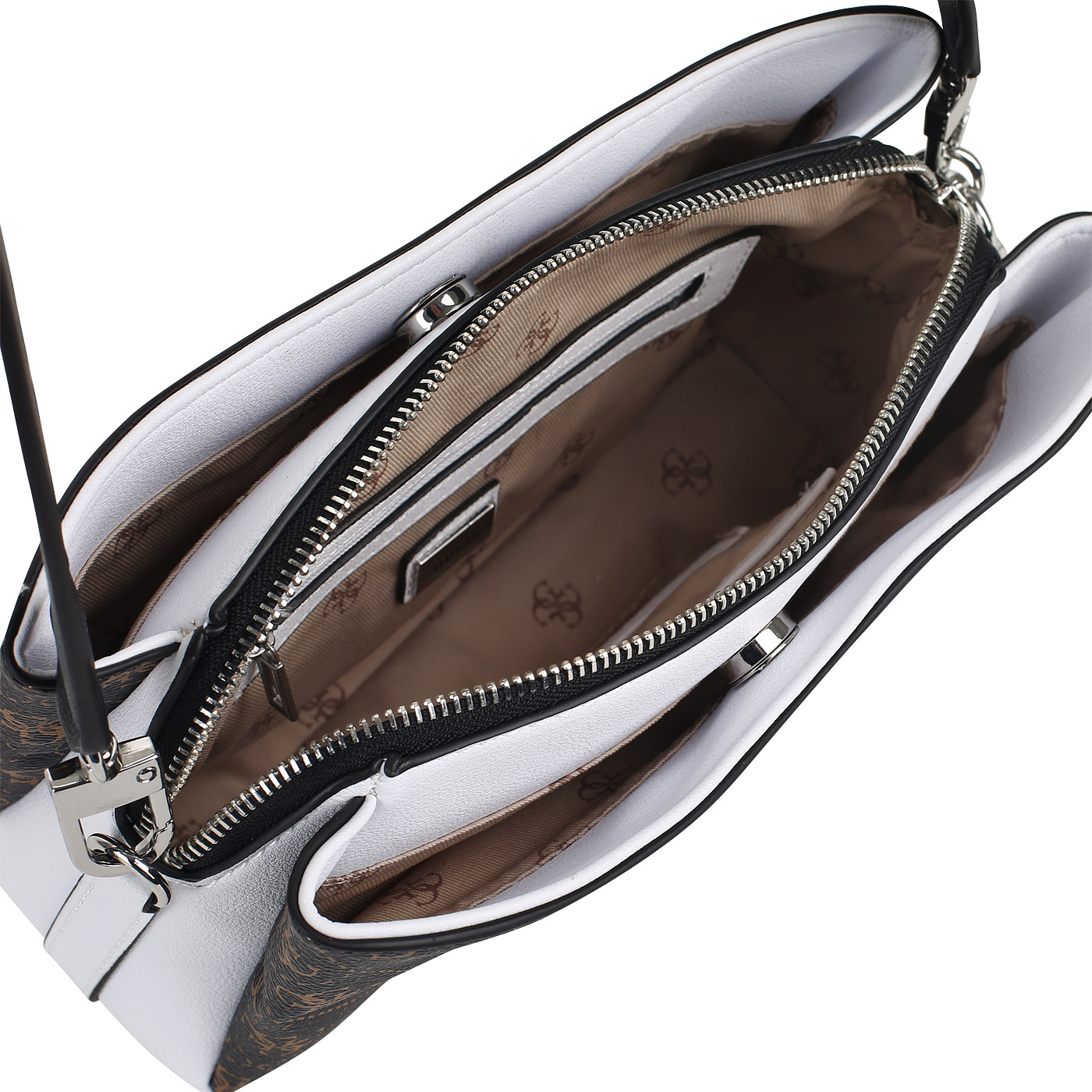 Сумка через плечо Guess Ambrose HWSY81 08140_brown/white