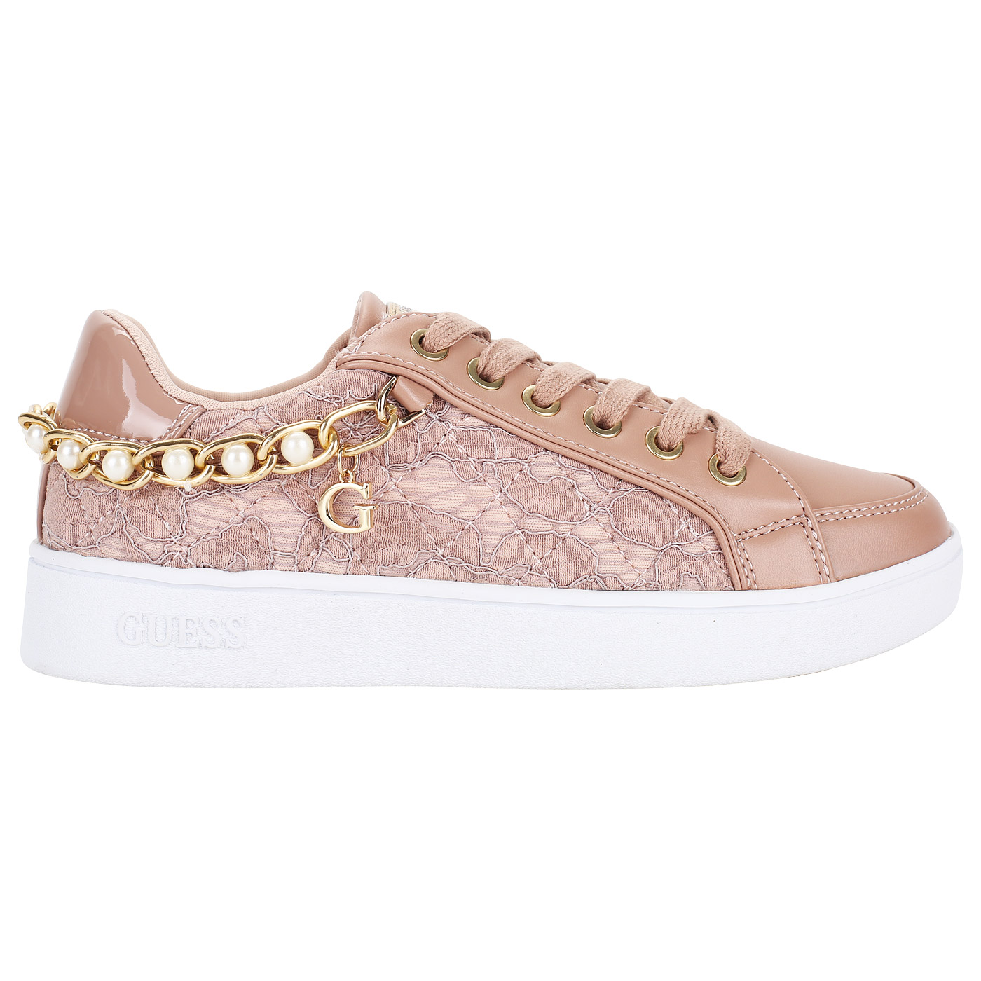 Женские кеды с декором Guess Briann2 FLBN21 LAC12_blush*37-i ...