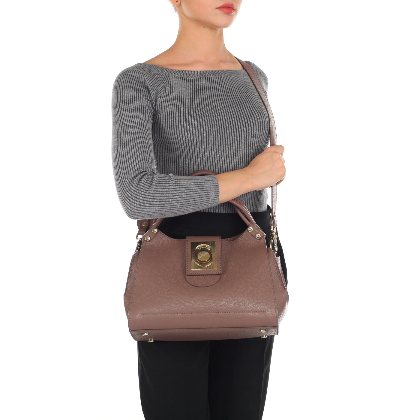 Женская кожаная сумка со съемным плечевым ремешком Gironacci 