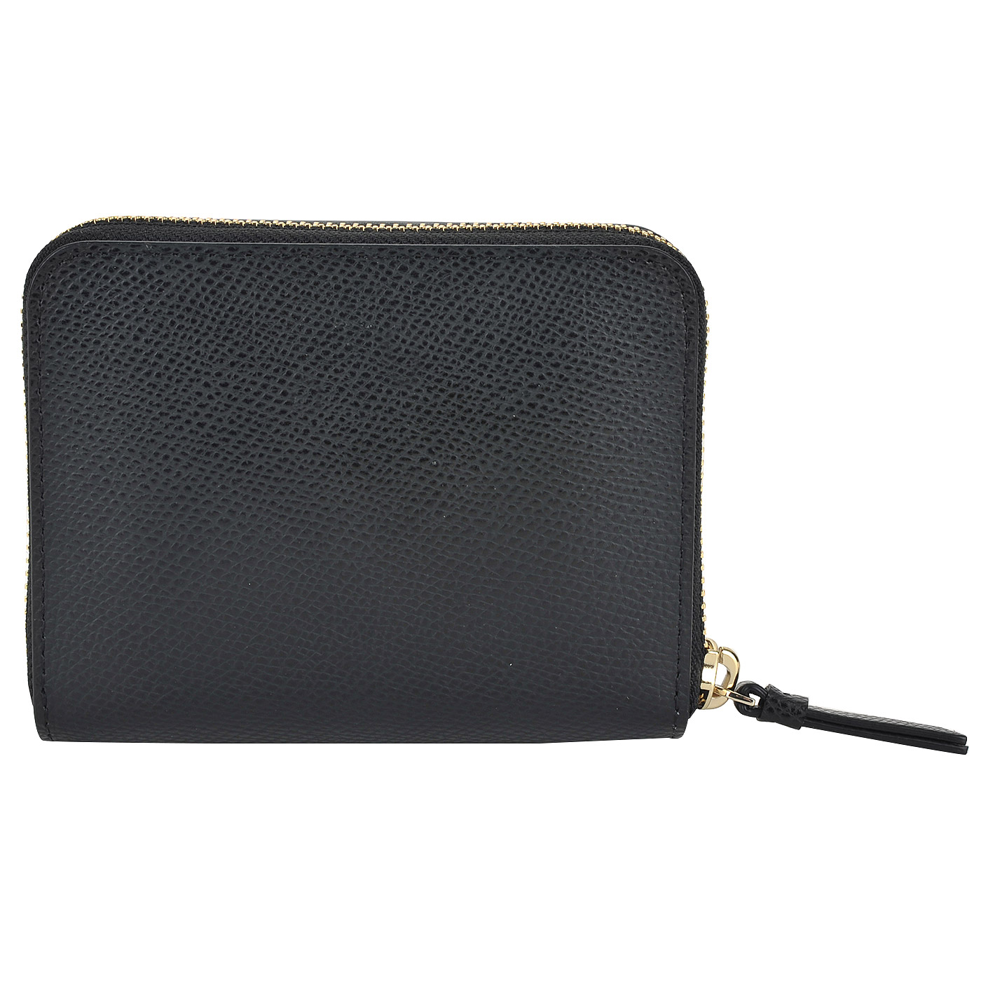 Компактное женское портмоне из зернистой матовой кожи DKNY Cross Saffiano