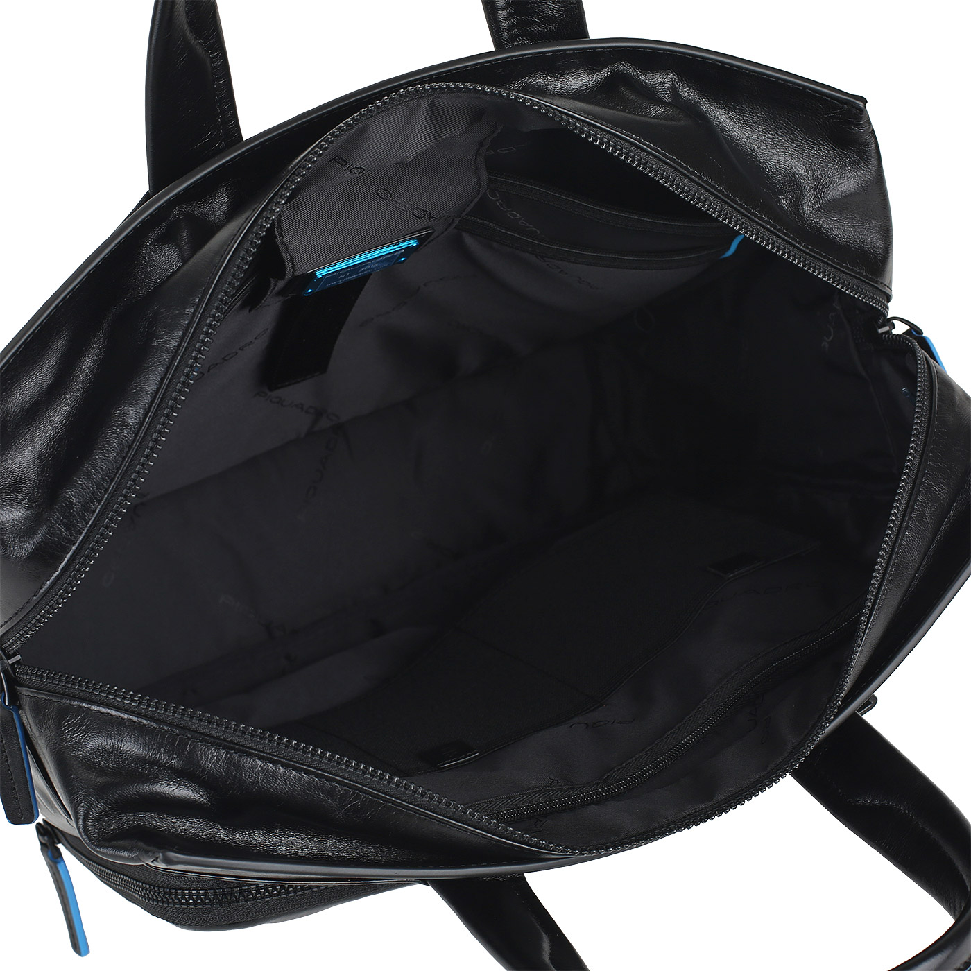 Кожаная сумка для документов Piquadro Blue square
