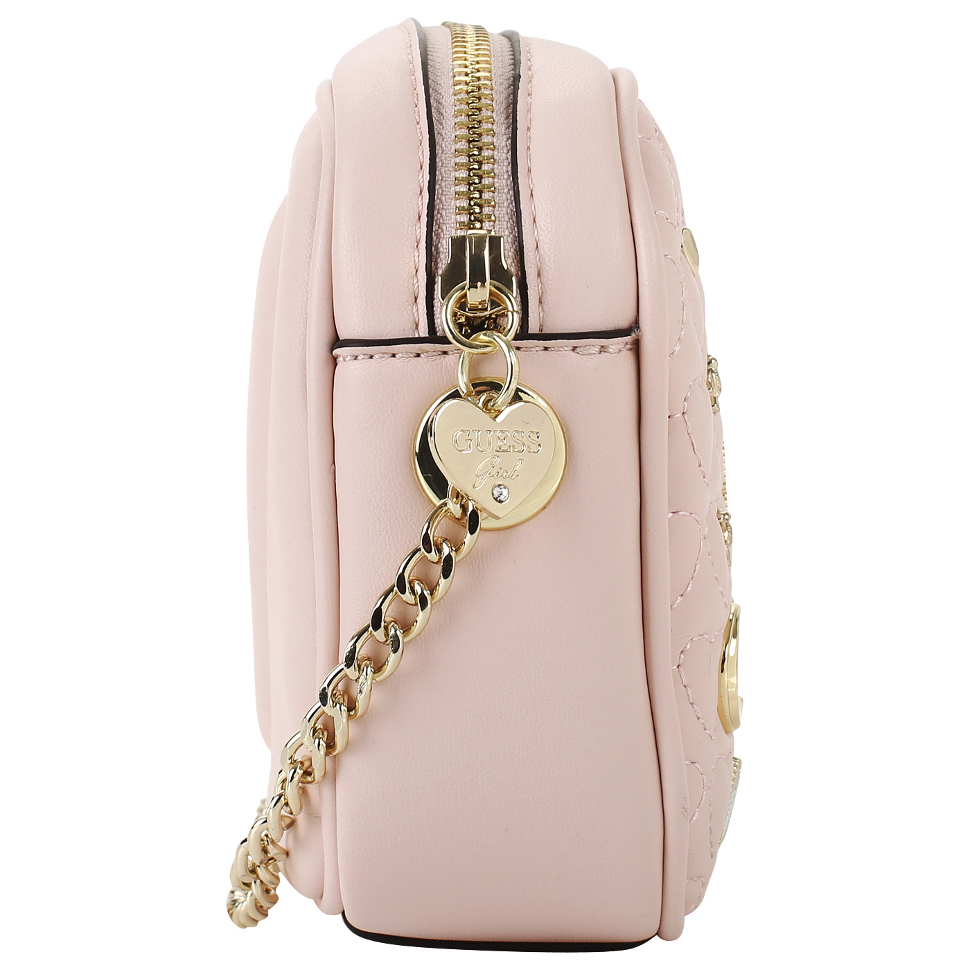 Розовая сумочка с цепочкой через плечо Guess Kids Mae
