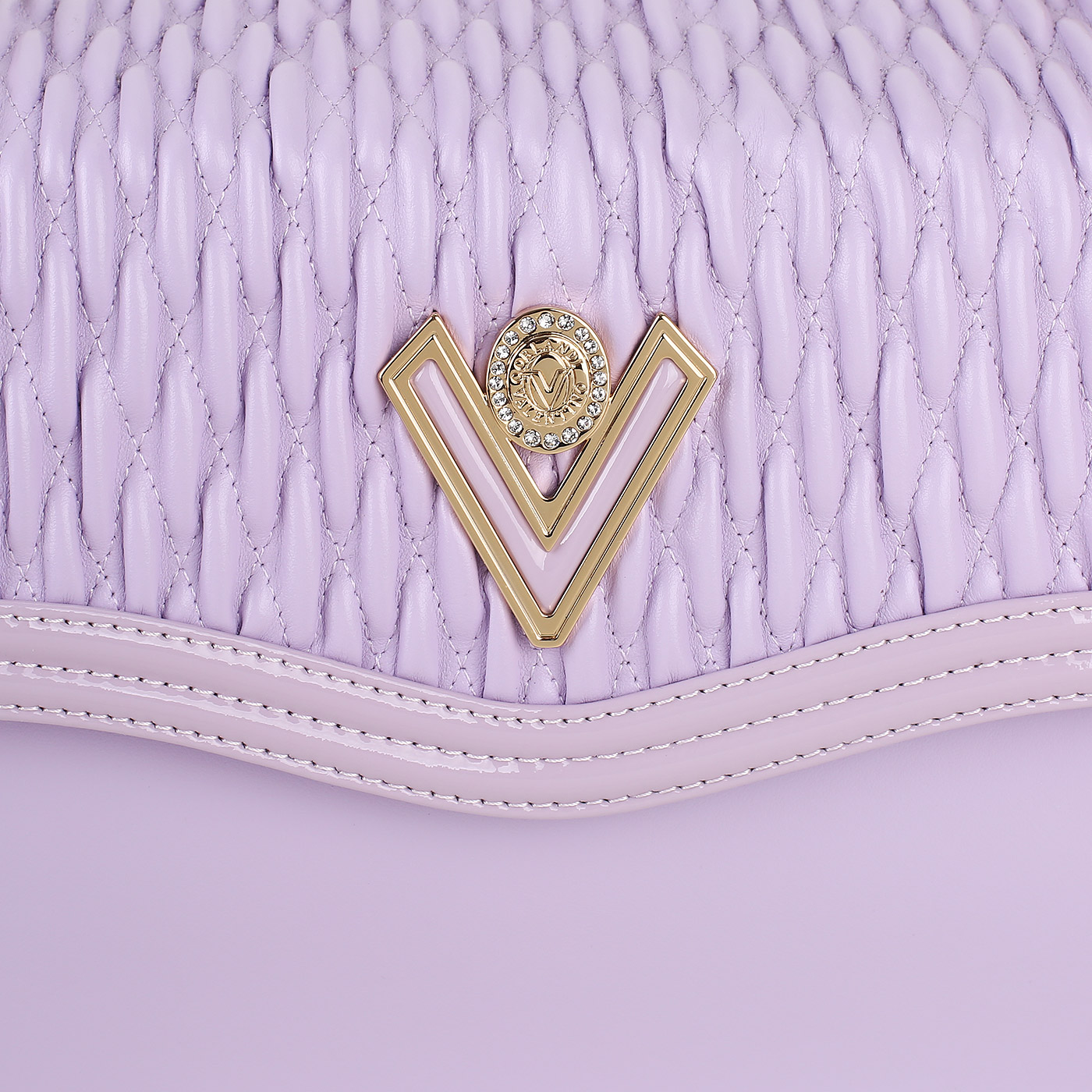 Стеганая сумка с цепочкой Valentino Orlandi Creamy