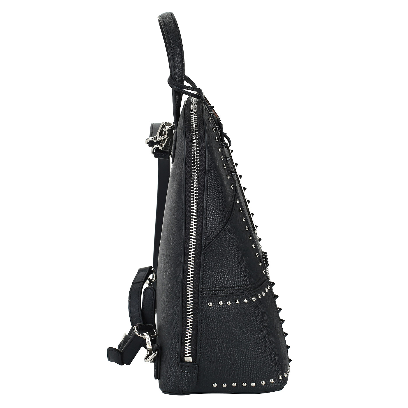 Женский рюкзак из черного сафьяна Cromia Perla Rock
