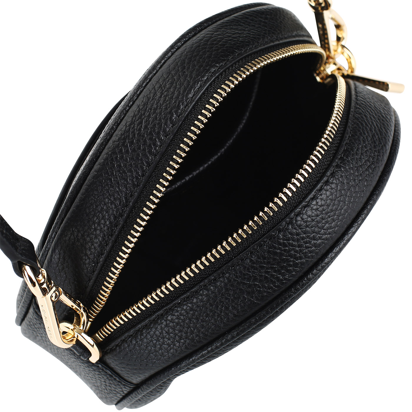 Кожаная круглая сумочка с ремешком Michael Kors Crossbodies