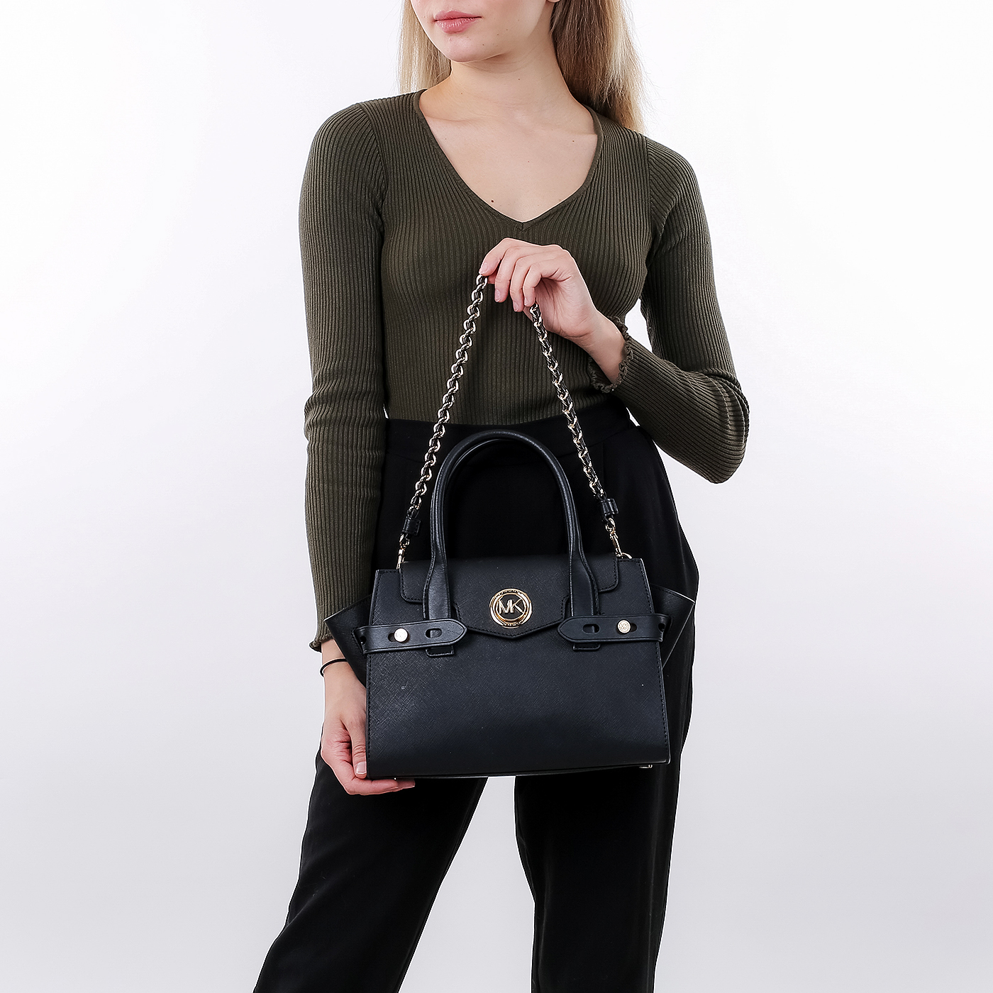 Сафьяновая сумка Michael Kors Carmen