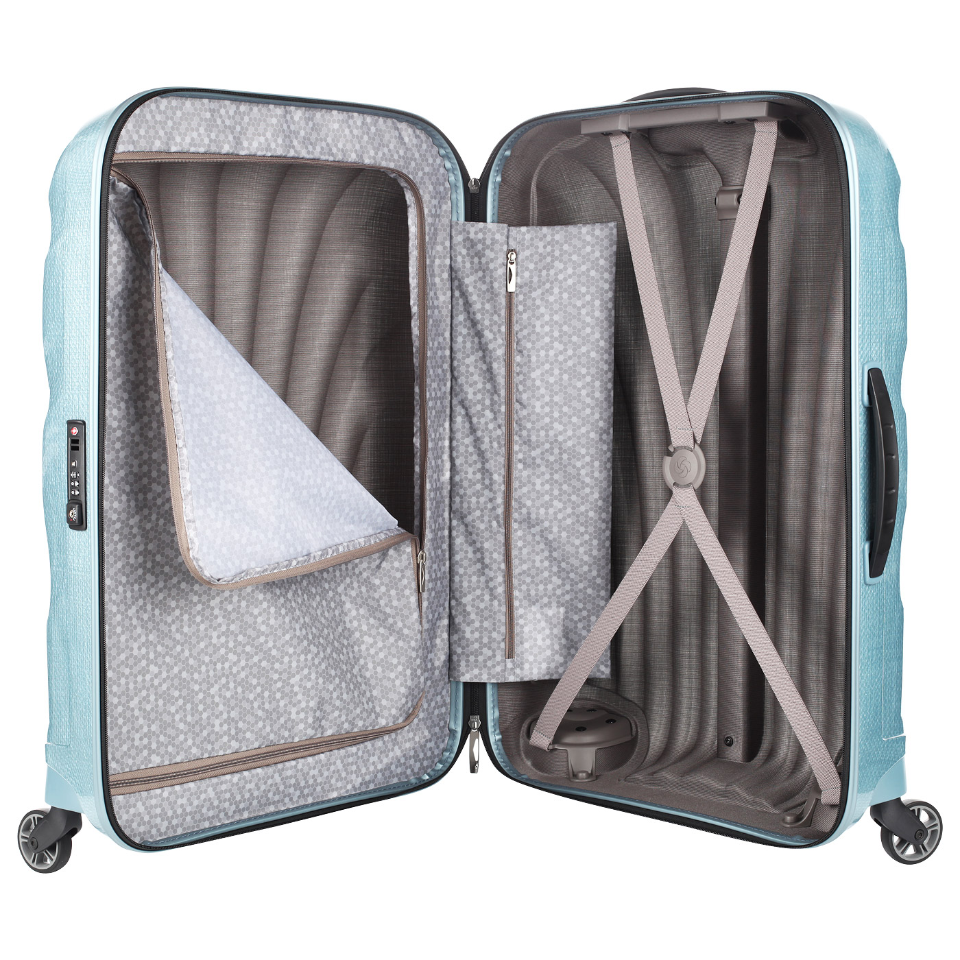 Чемодан средний M из материала Curv Samsonite Cosmolite