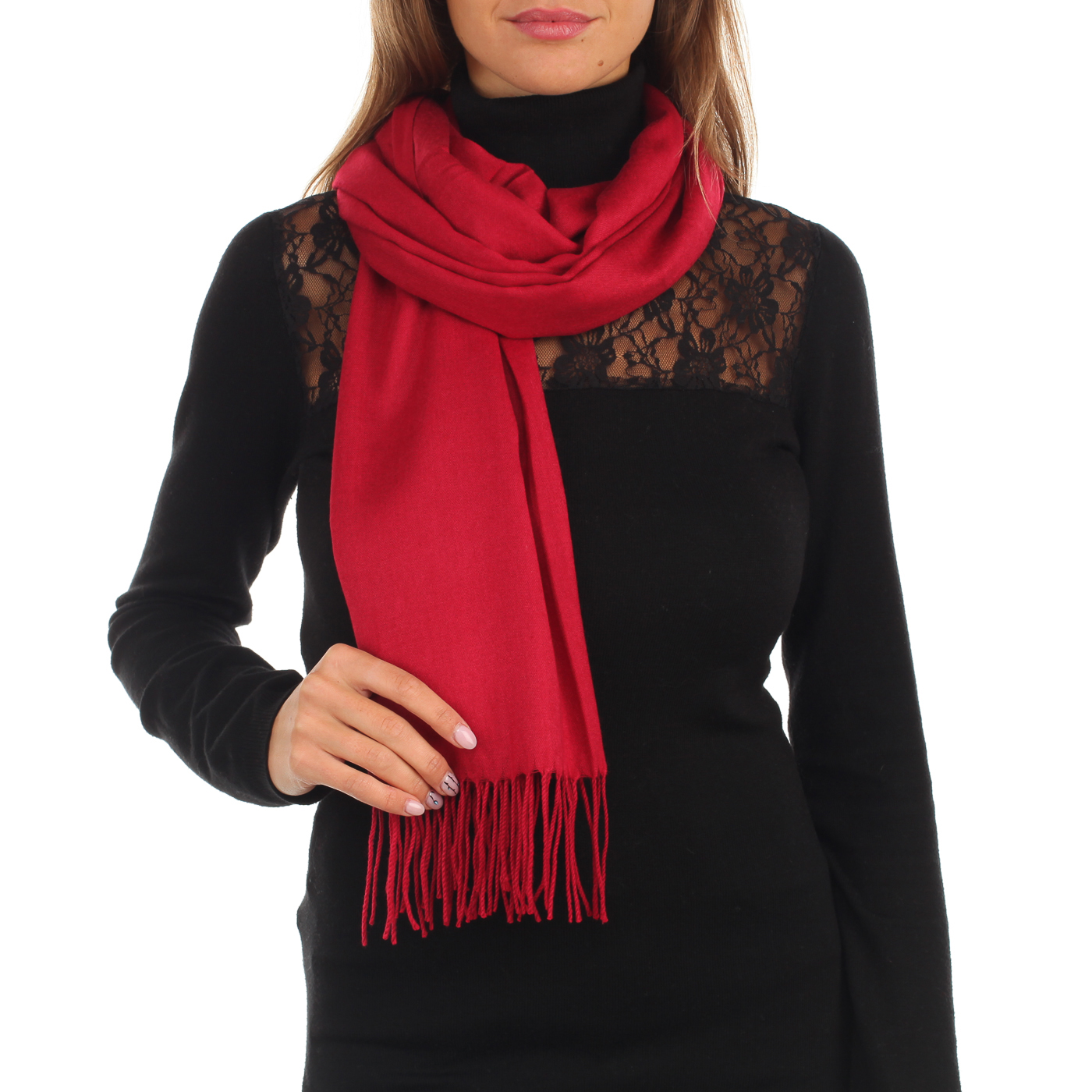 Бордовый палантин Jane&apos;s Story 