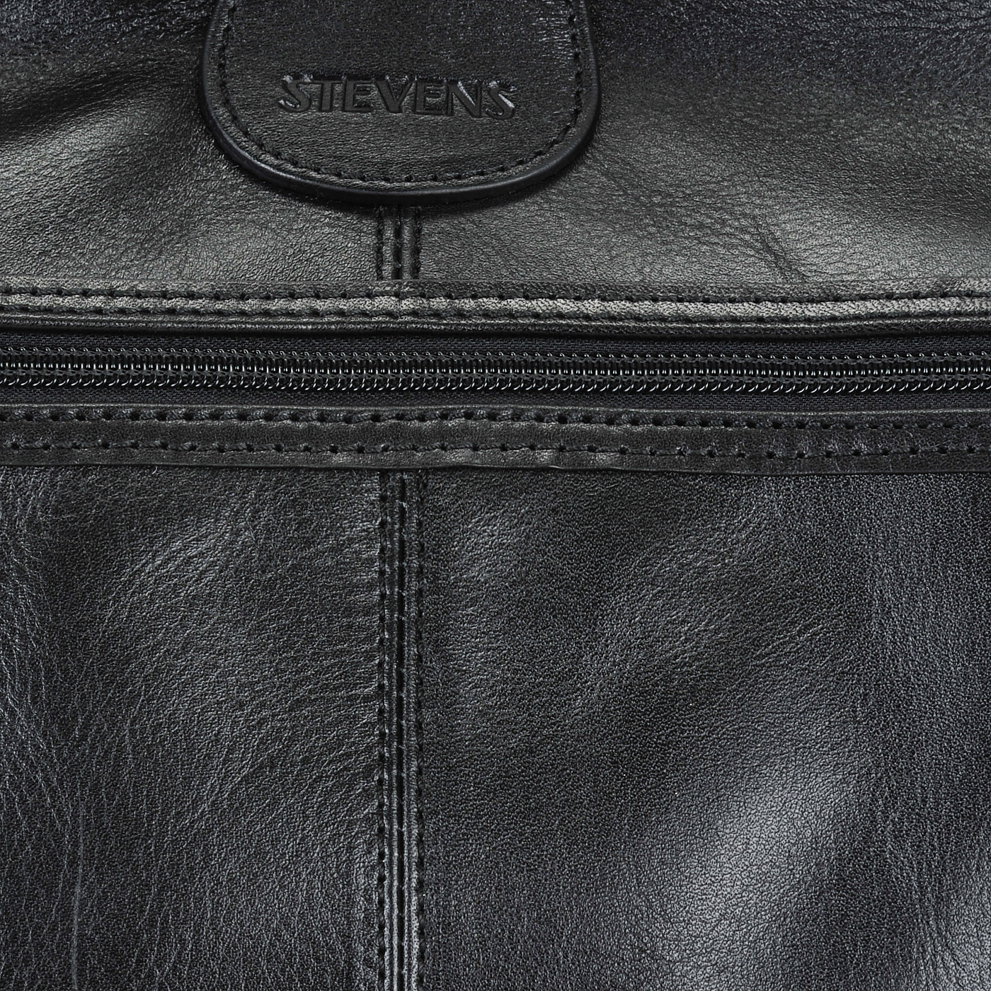 Кожаная винтажная сумка-саквояж Stevens 