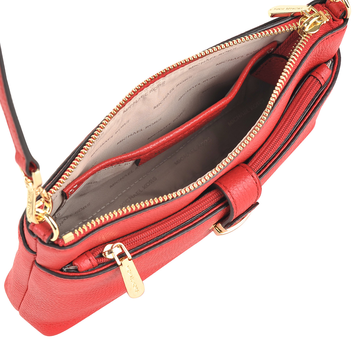 Маленькая кожаная сумка через плечо Michael Kors Mercer