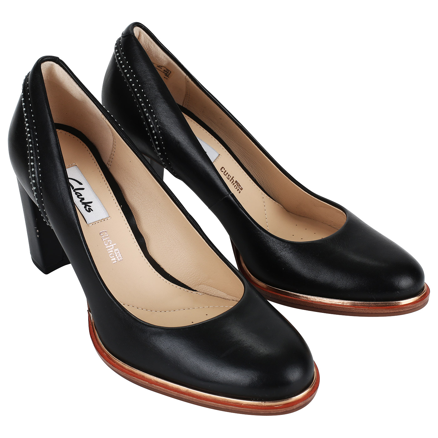 Черные женские туфли на каблуке Clarks Ellis Edith