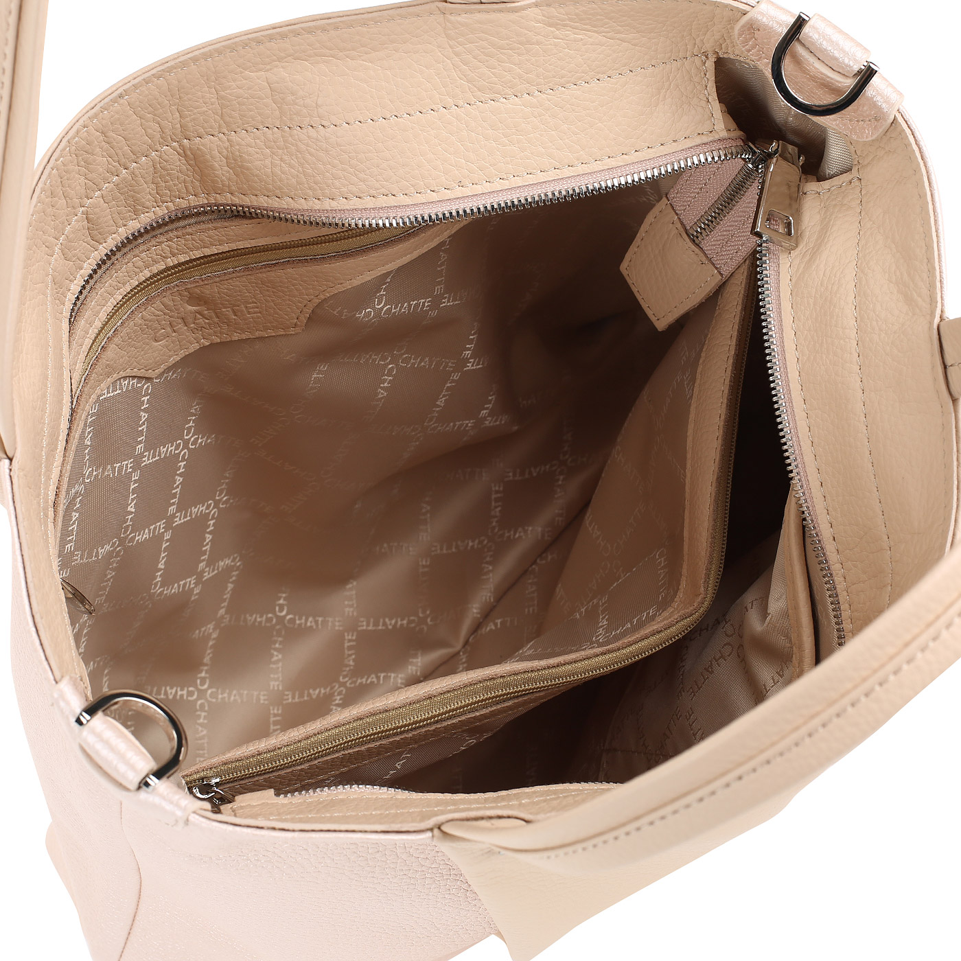 Вместительная женская сумка из кожи Chatte 