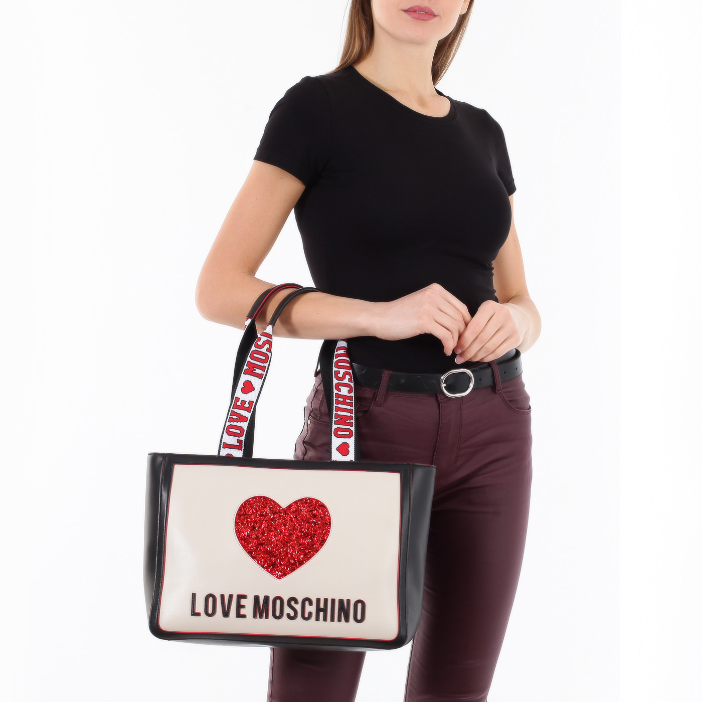 sumka s dlinnymi ruchkami love moschino back to school