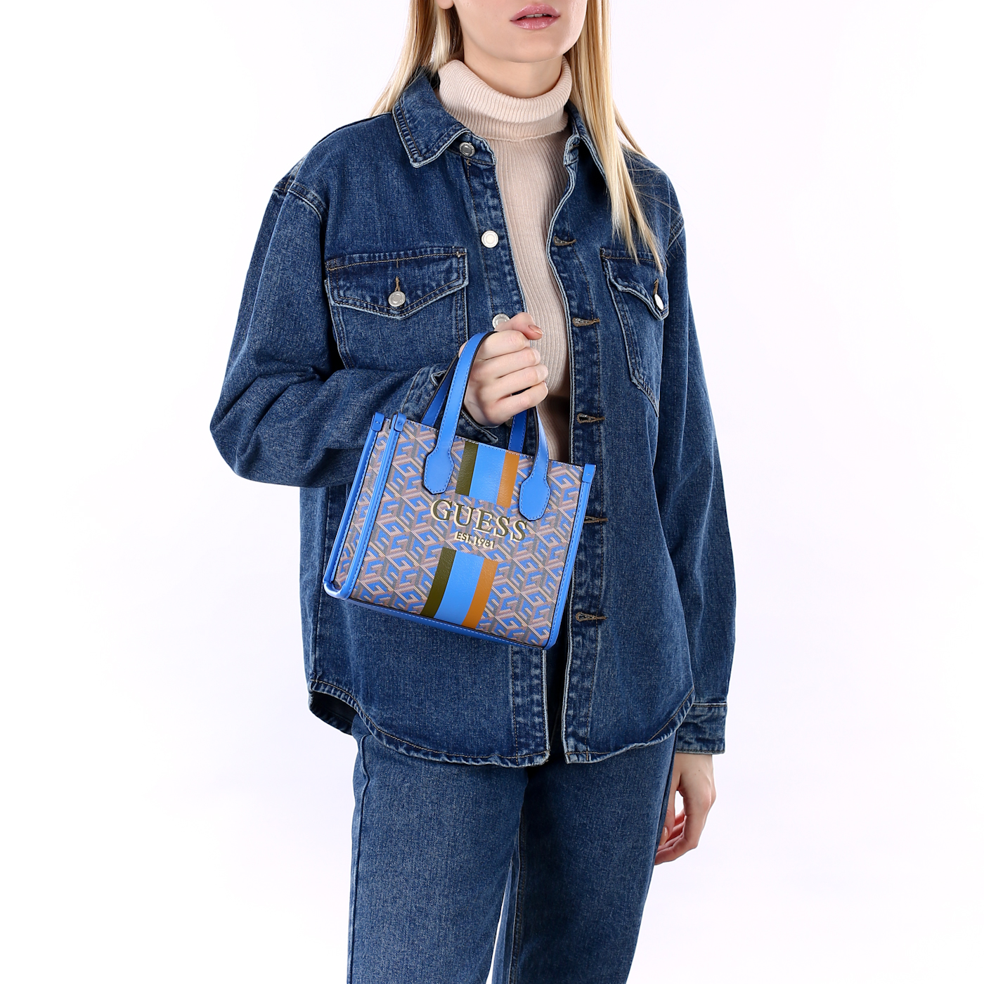 Сумка с двумя ручками Guess Silvana