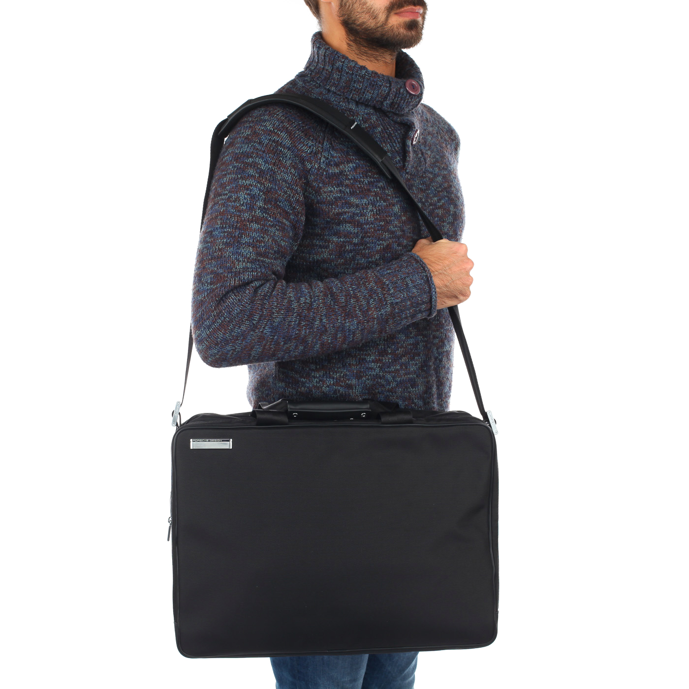 Мужская вместительная сумка со съемным отделением Porsche Design Roadster 2.2