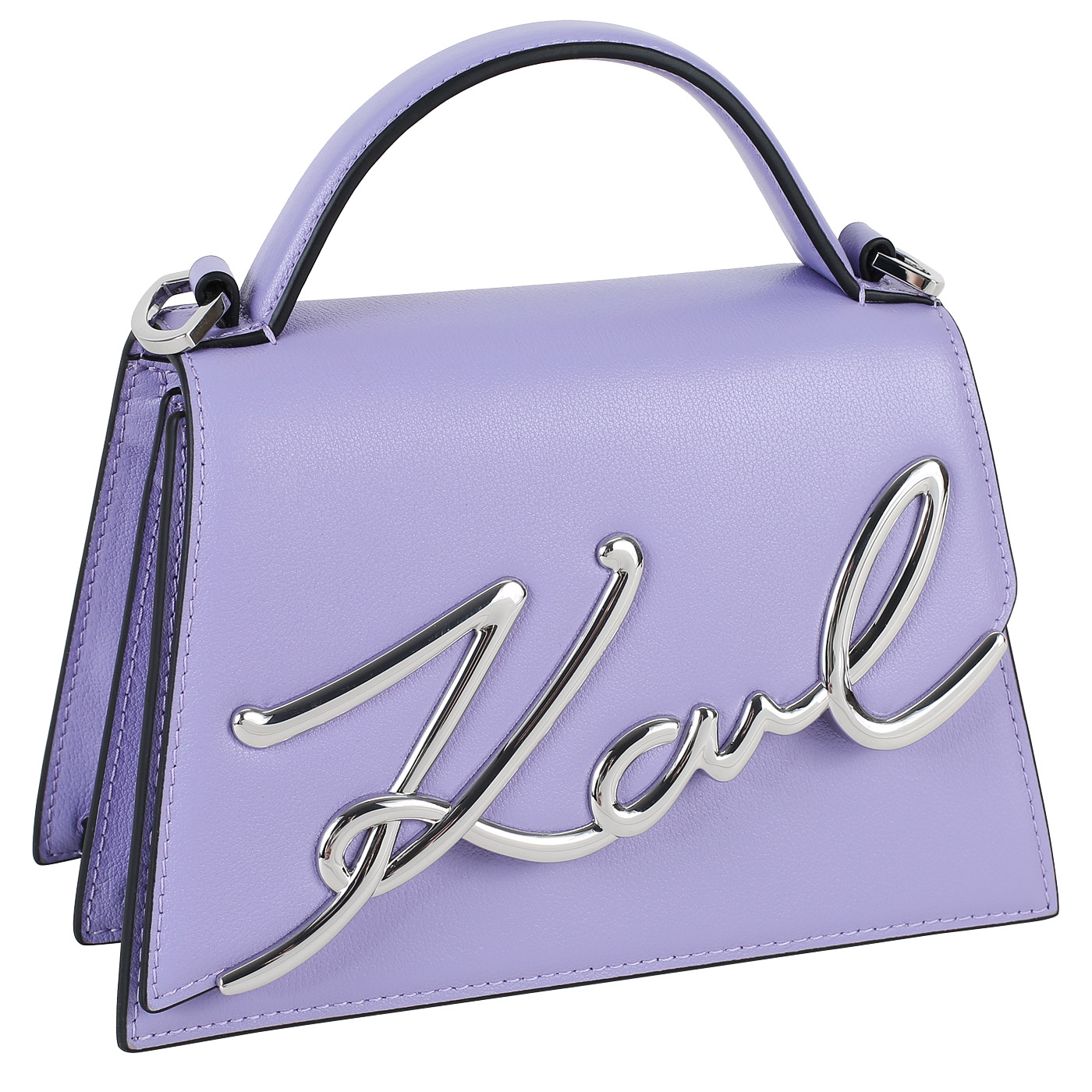 Кожаная сумка Karl Lagerfeld Signature