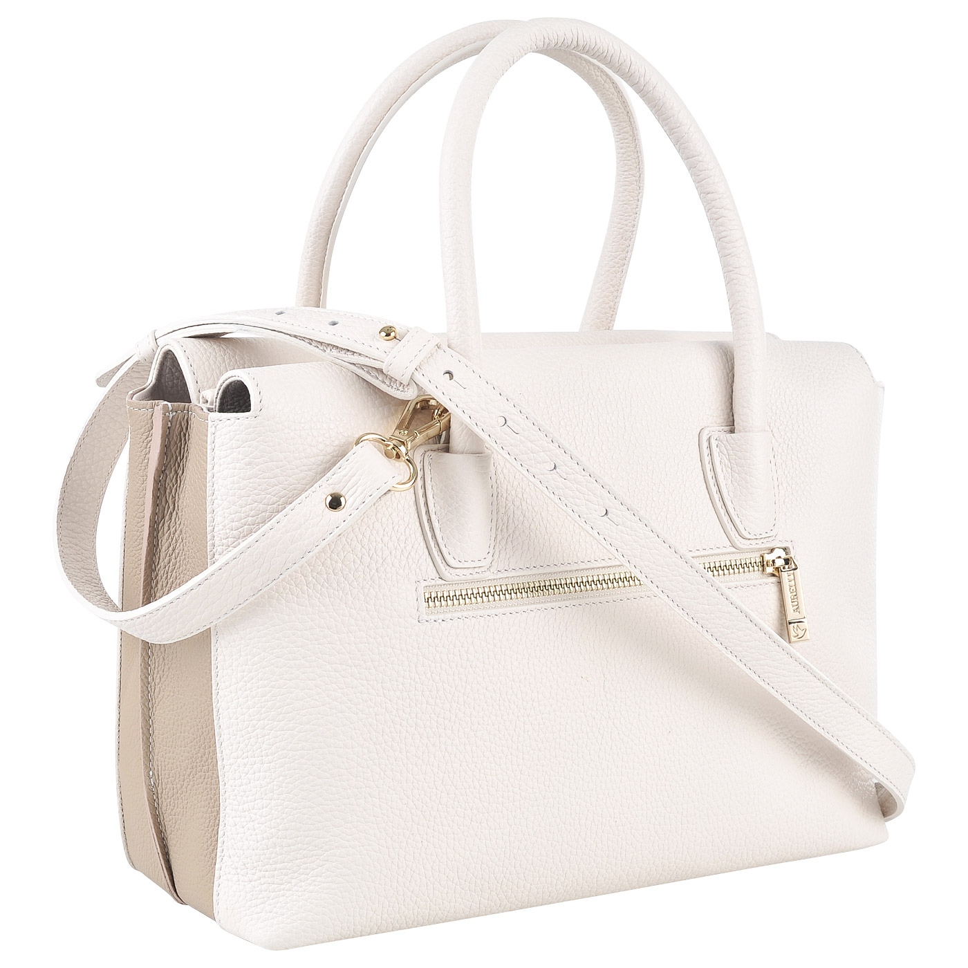 Классическая кожаная сумка Aurelli 