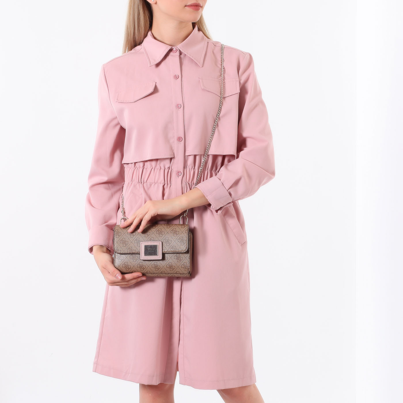 Сумка на пояс с цепочкой Guess Candace