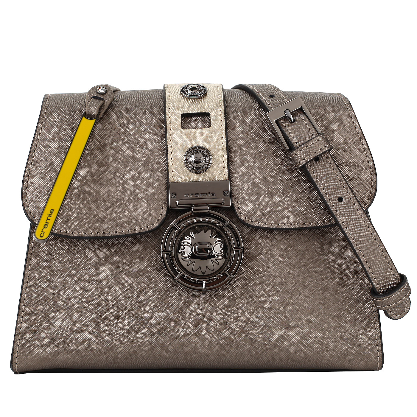 Cromia Сафьяновая сумочка со съемным ремешком