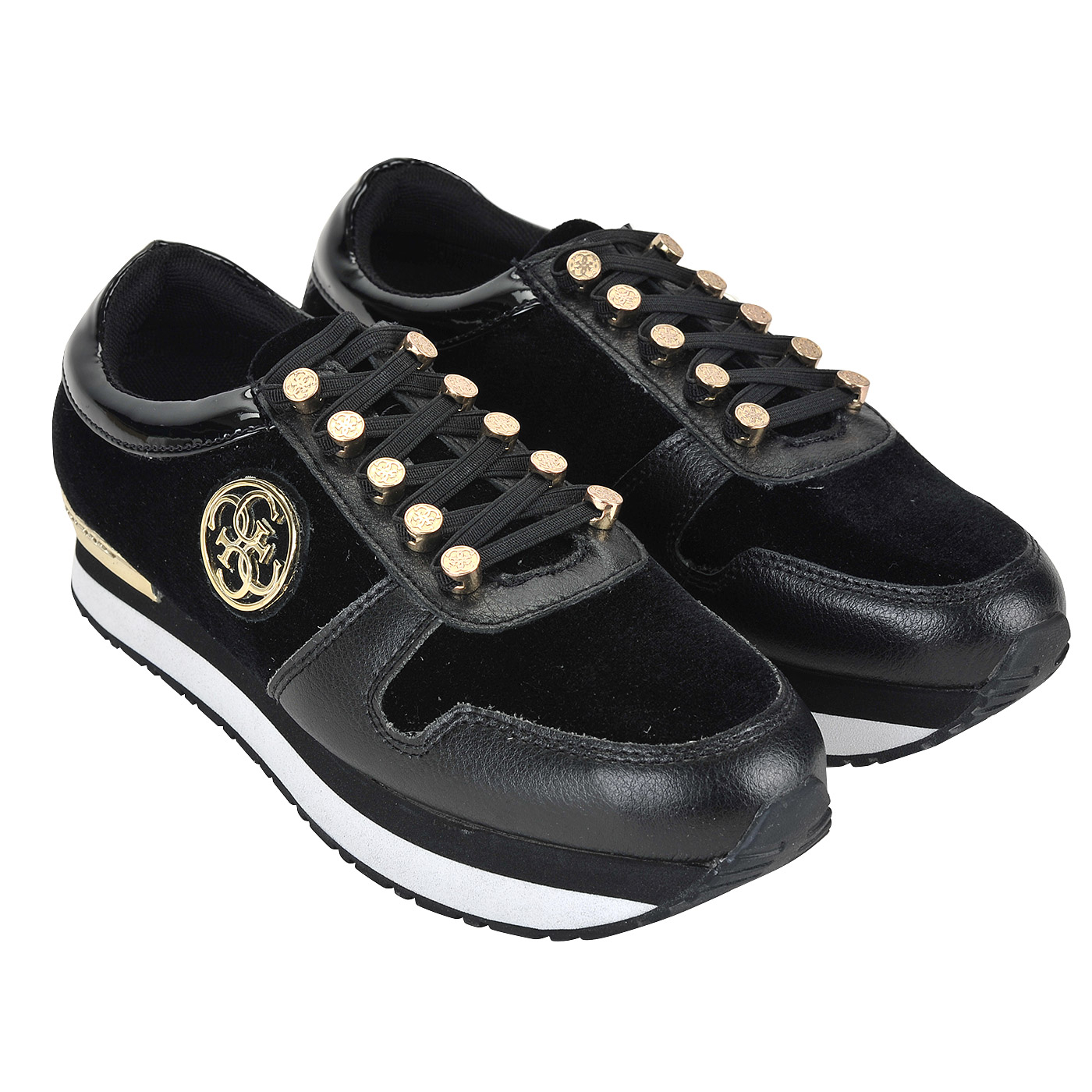 Женские комбинированные кроссовки Guess Roman FLROM3 FAB12 black*35-i ...