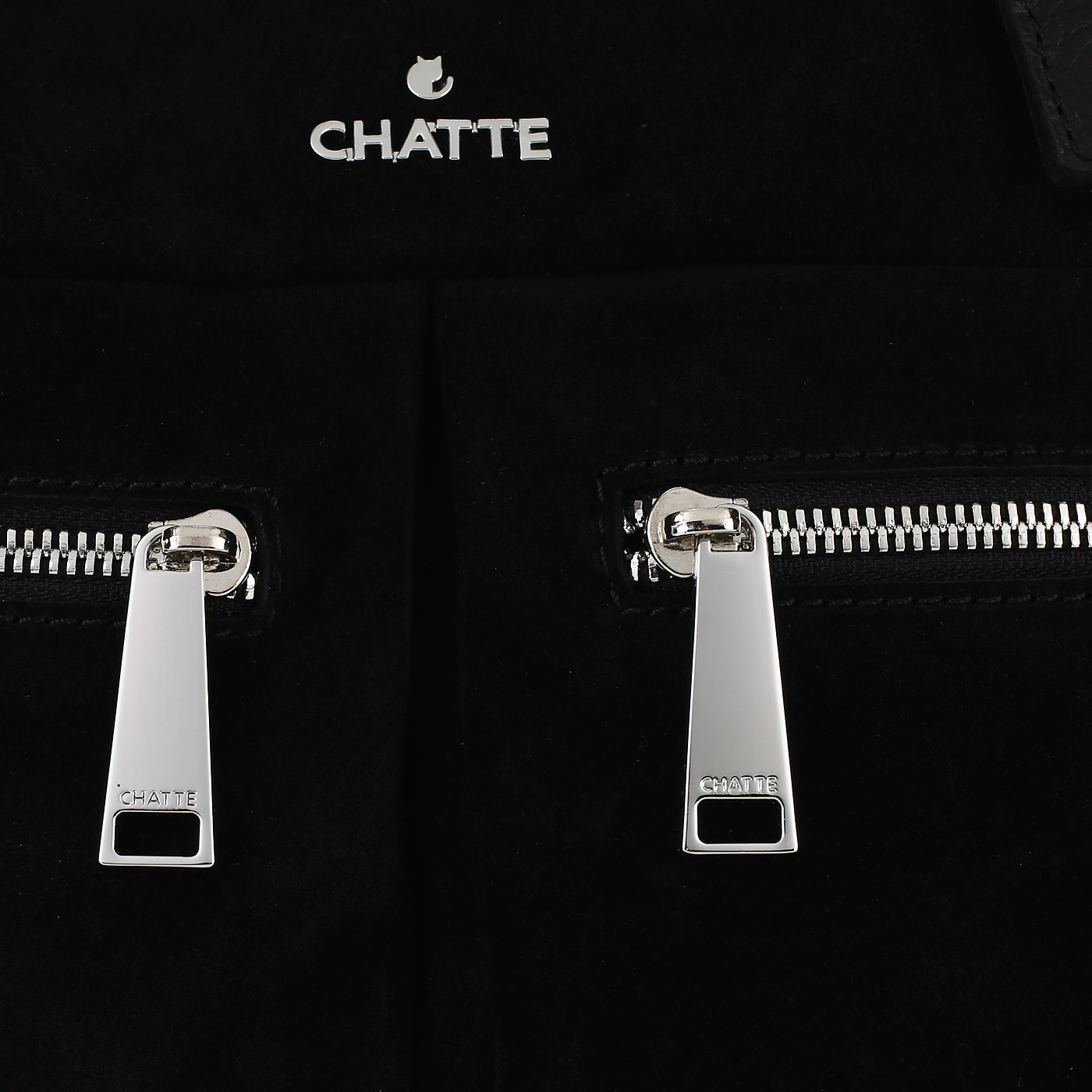 Черная комбинированная сумка Chatte 