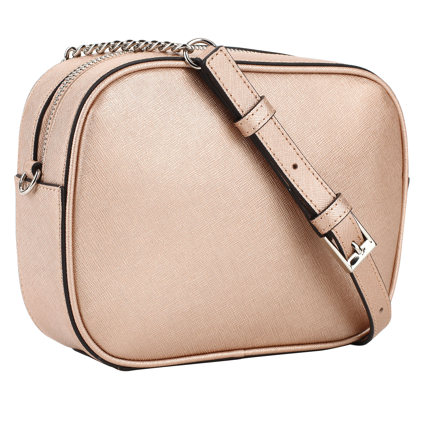 Сафьяновая сумочка на ремешке с цепочкой Cromia Perla