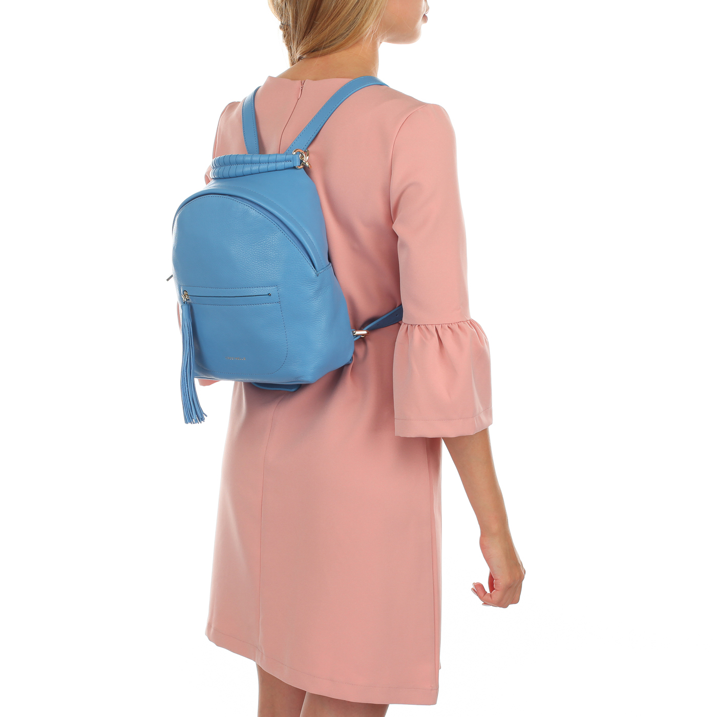 Кожаный рюкзачок на молнии Coccinelle Leonie